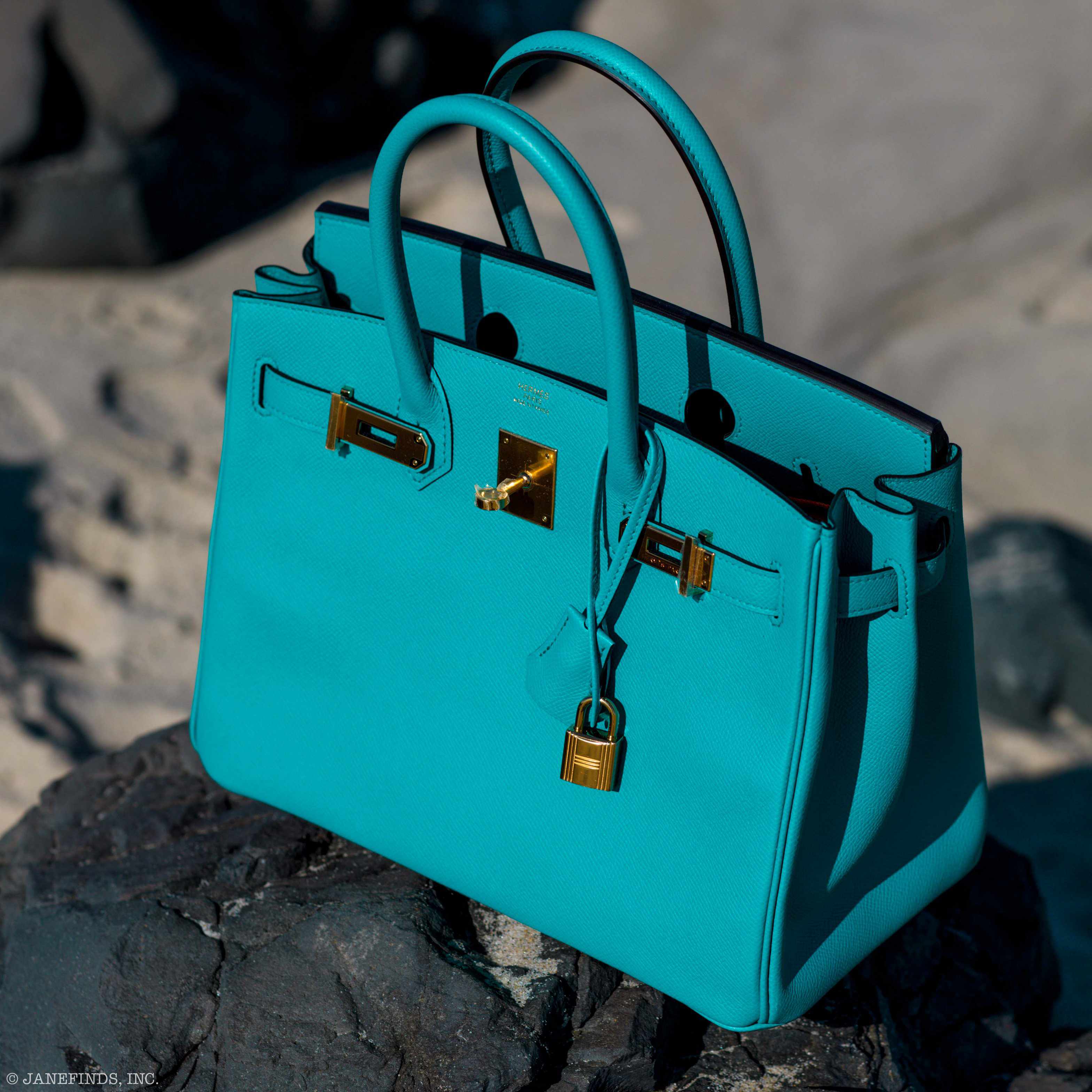 Hermès Birkin 30 Blue Paon Epsom Gold Hardware
