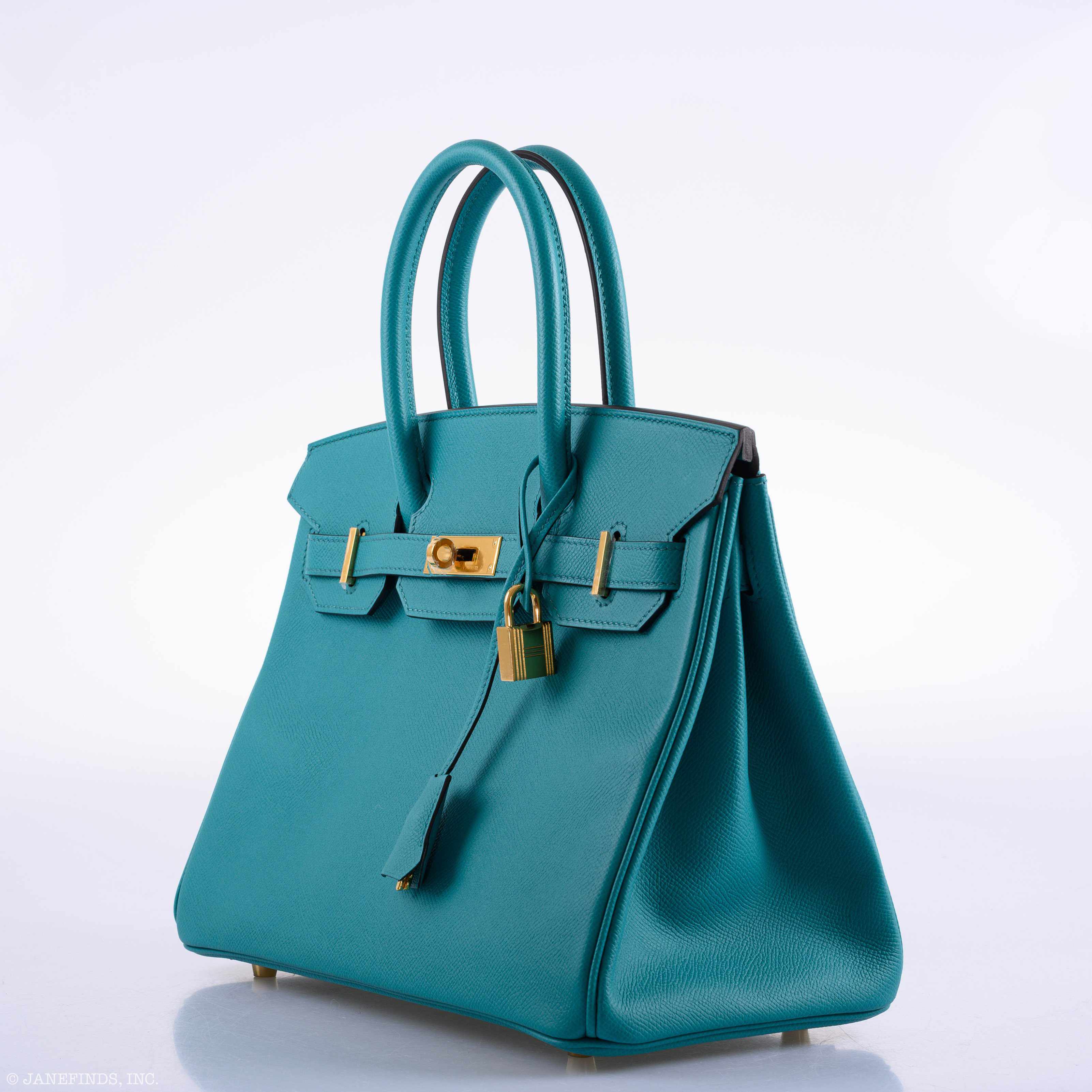 Hermès Birkin 30 Blue Paon Epsom Gold Hardware - 2016, X