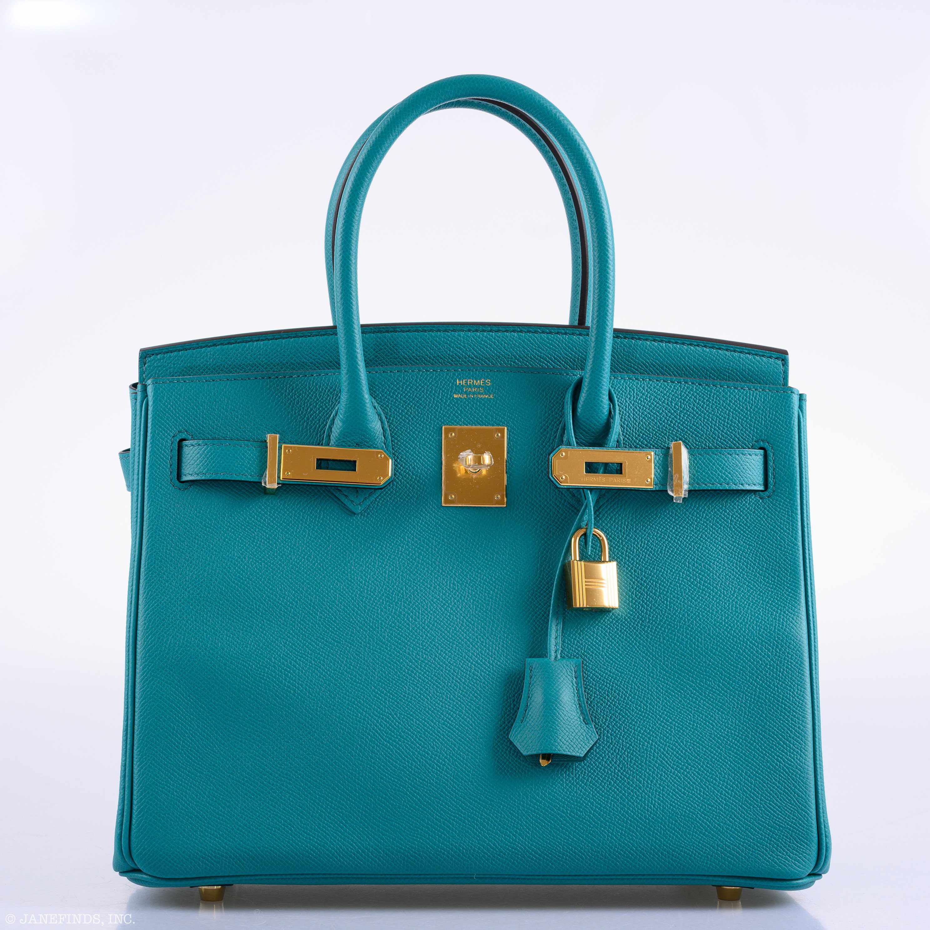 Hermès Birkin 30 Blue Paon Epsom Gold Hardware - 2016, X