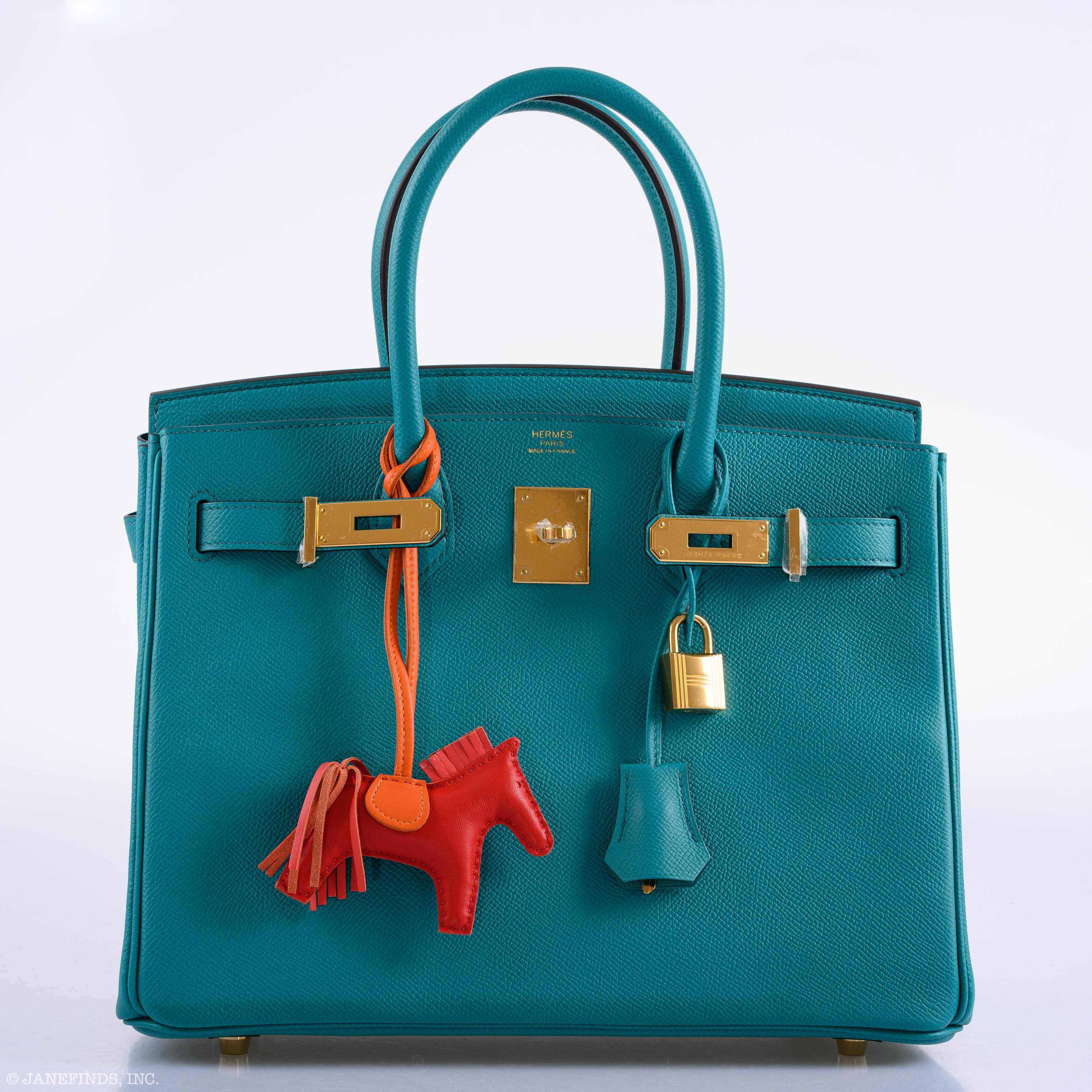 Hermès Birkin 30 Blue Paon Epsom Gold Hardware - 2016, X