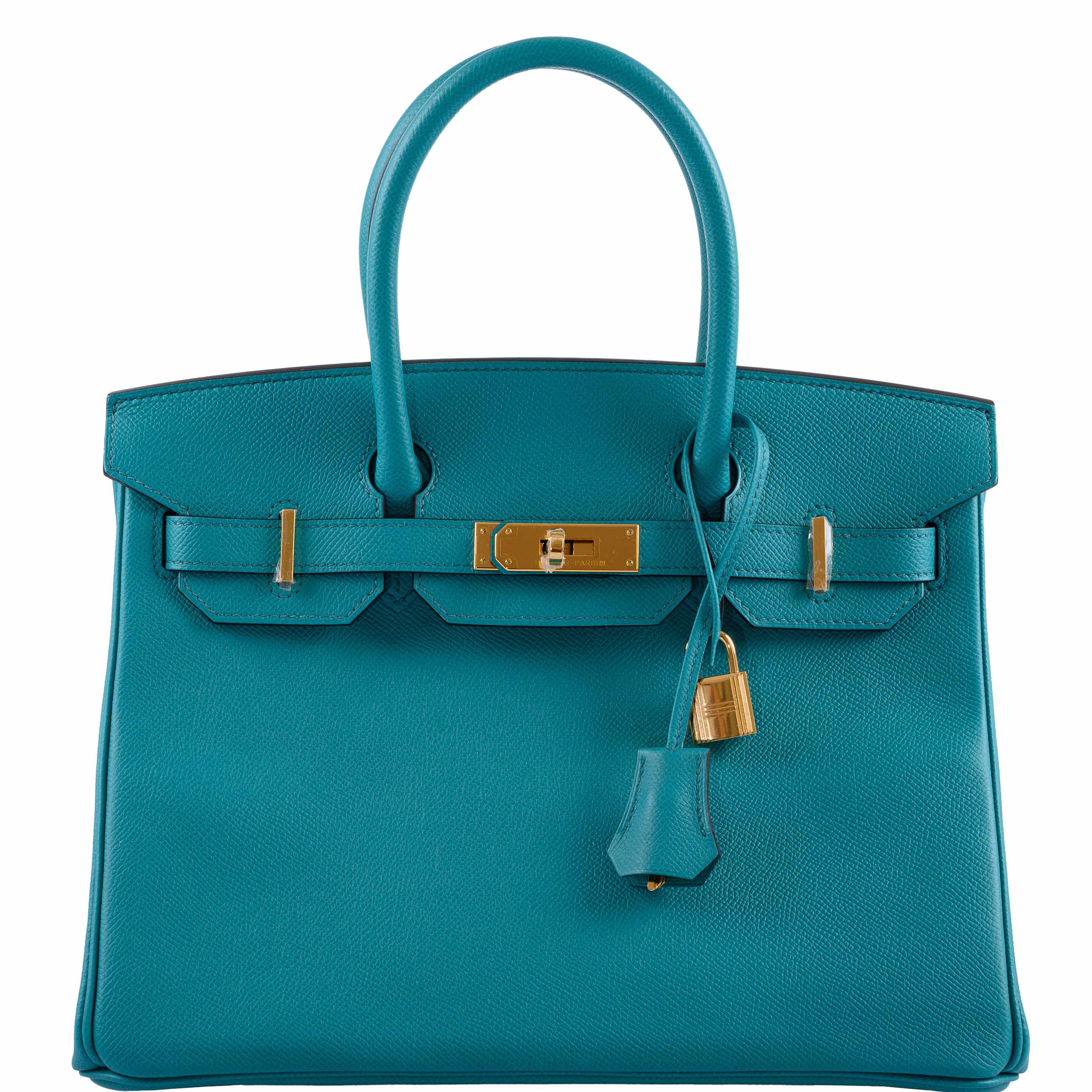 Hermès Birkin 30 Blue Paon Epsom Gold Hardware - 2016, X