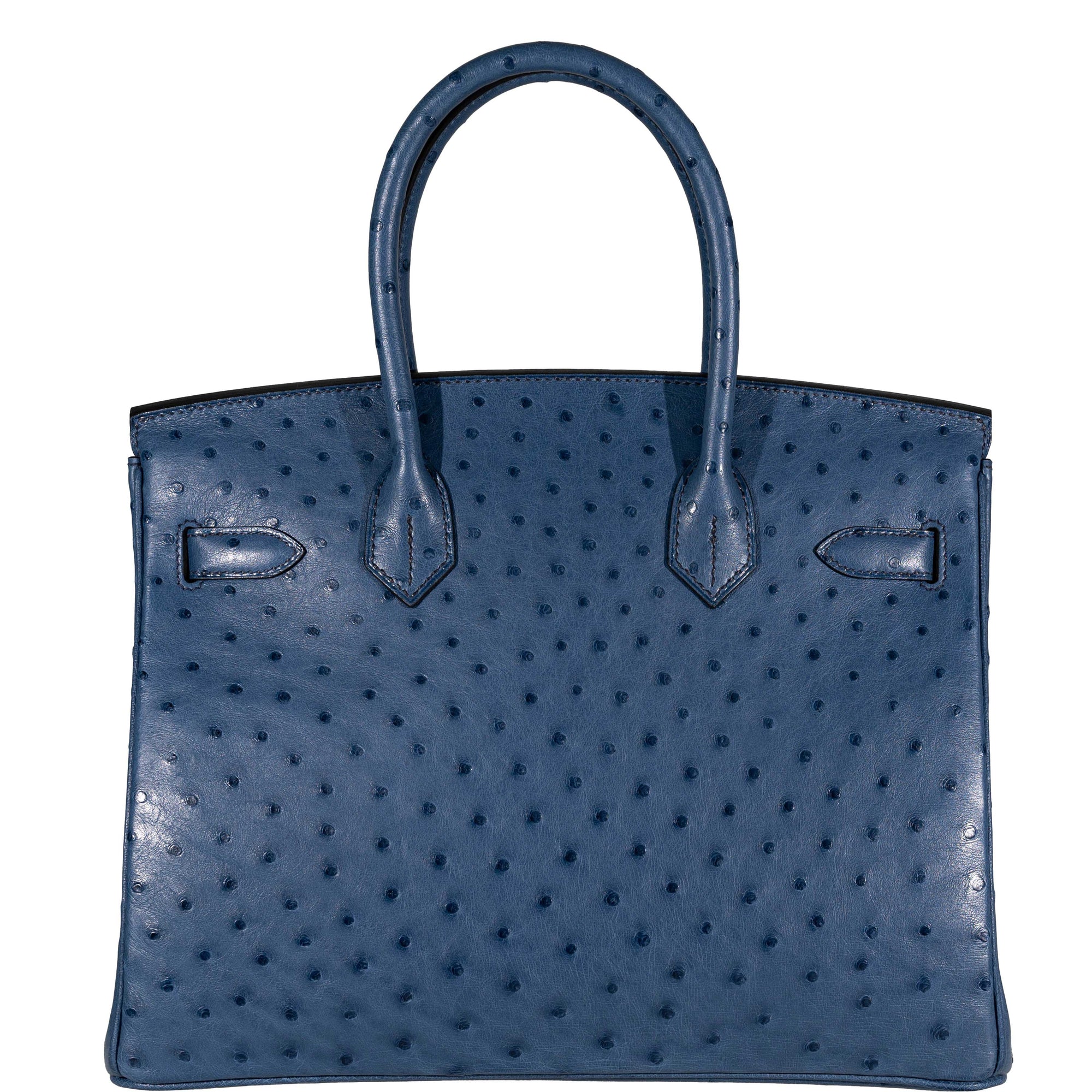 Hermès Birkin 30 Blue Roi Ostrich Gold Hardware