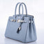 Hermès Birkin 30 Blue Saint Cyr Clemence Palladium Hardware