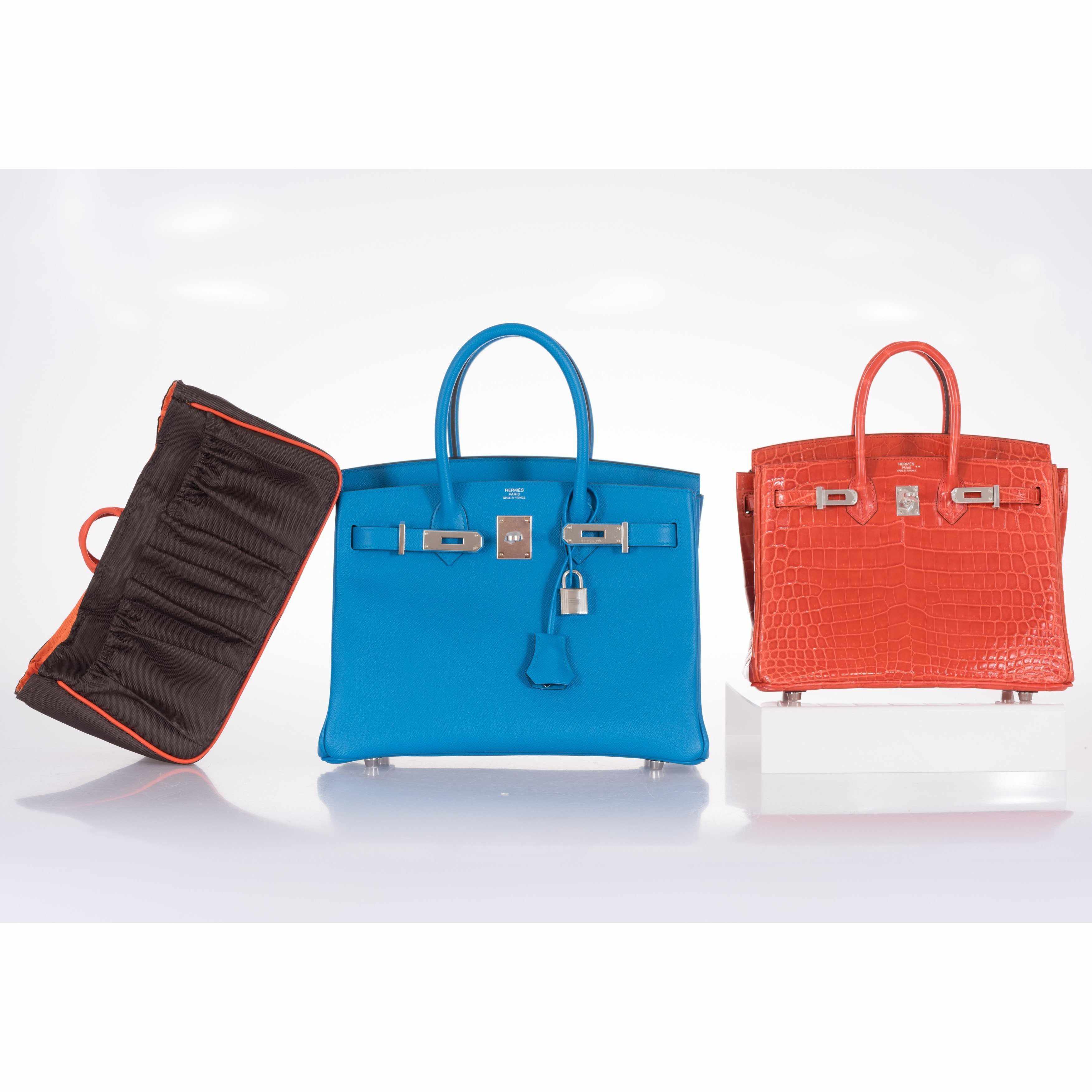 Hermès Birkin 30 Blue Zanzibar Epsom Palladium Hardware