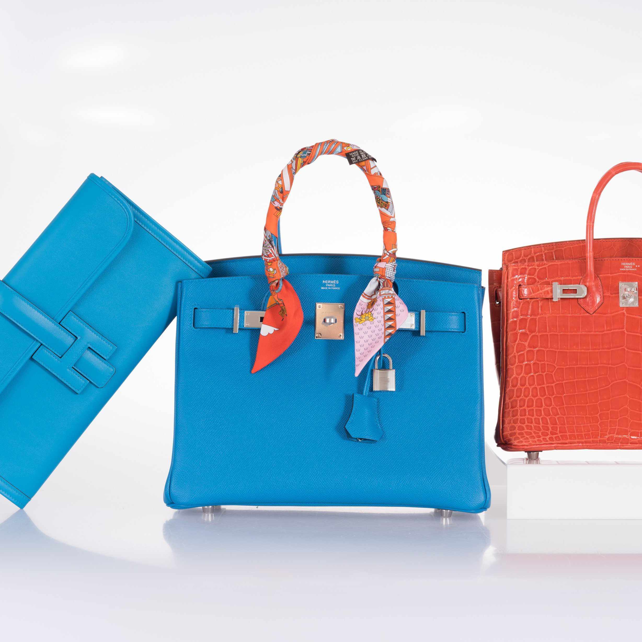 Hermès Birkin 30 Blue Zanzibar Epsom Palladium Hardware