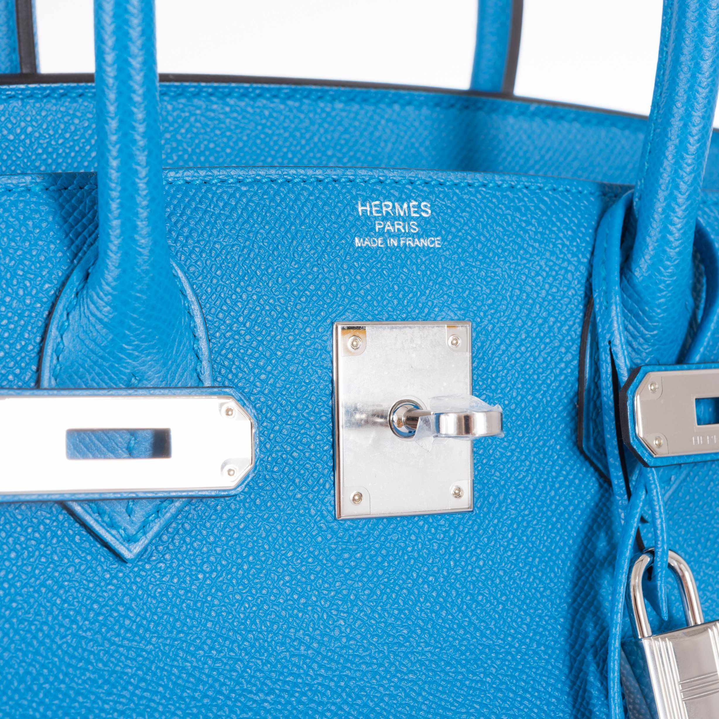 Hermès Birkin 30 Blue Zanzibar Epsom Palladium Hardware