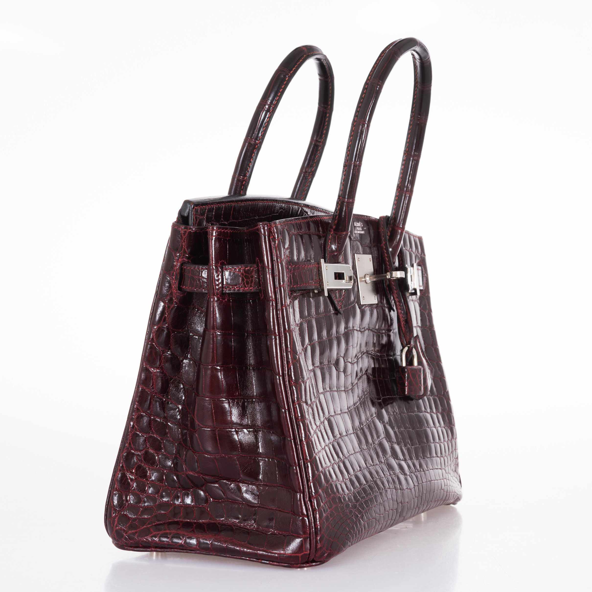 Hermes Birkin 30 Niloticus Crocodile Bordeaux Palladium | – JANEFINDS