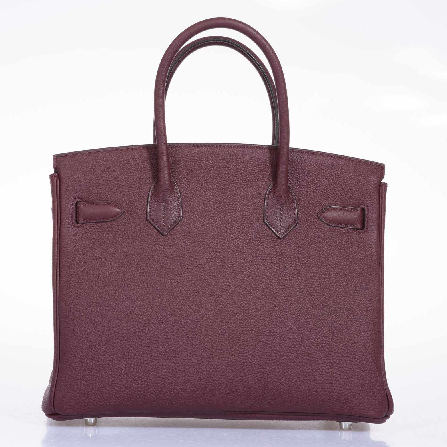 Hermès Birkin 30 Bordeaux Togo Palladium Hardware