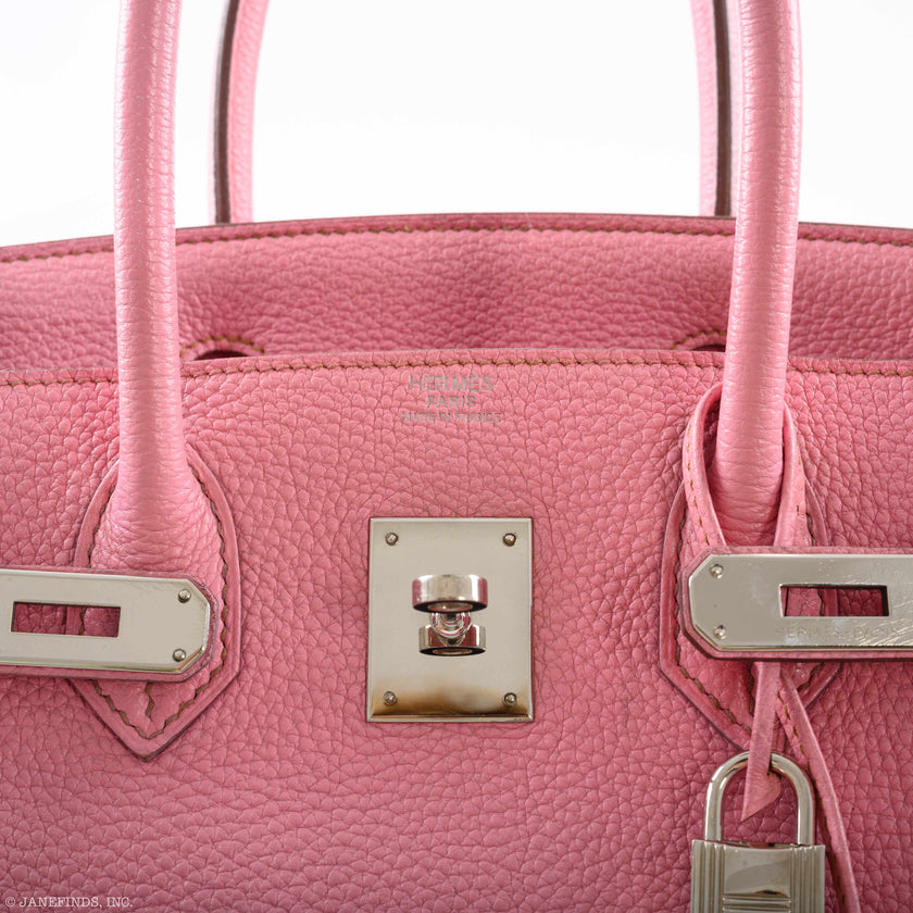 Hermes Birkin 35 Bubblegum 5P Pink Palladium Hardware - – JaneFinds