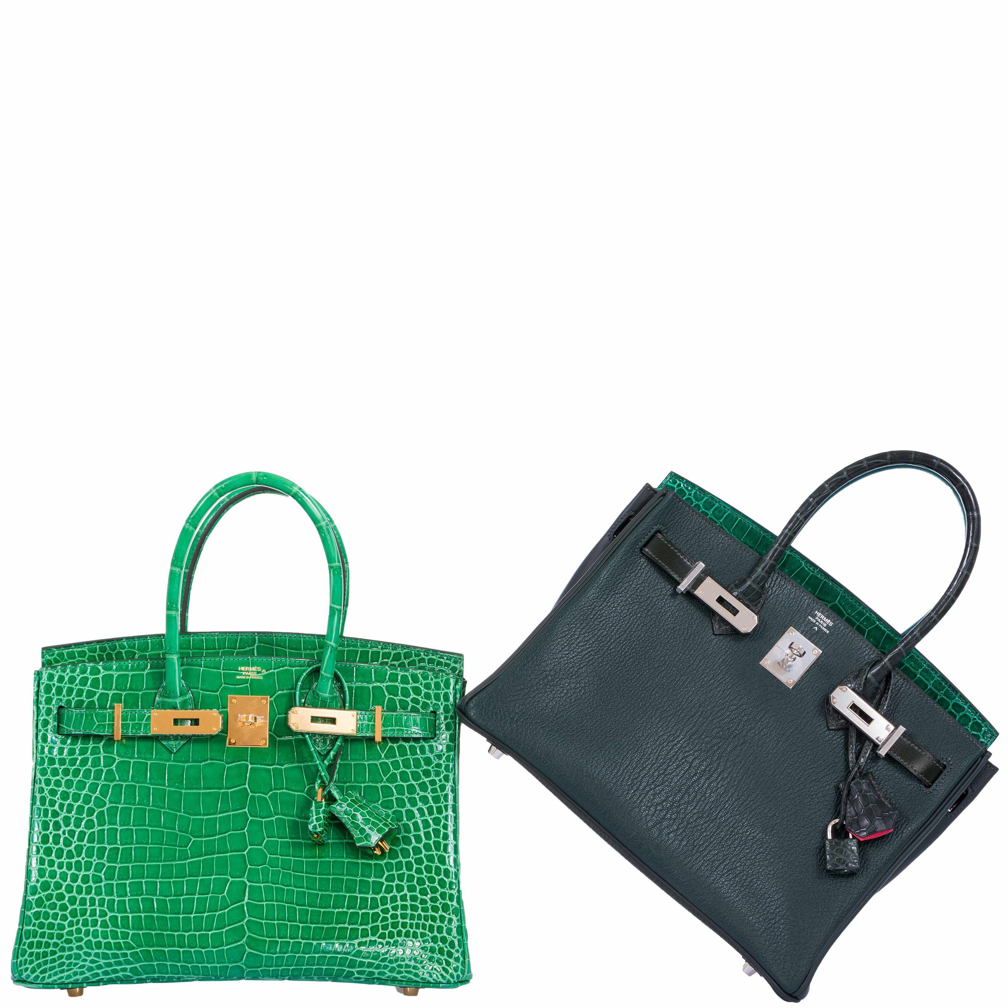 Hermès Birkin 30 Cactus Porosus Crocodile Gold Hardware