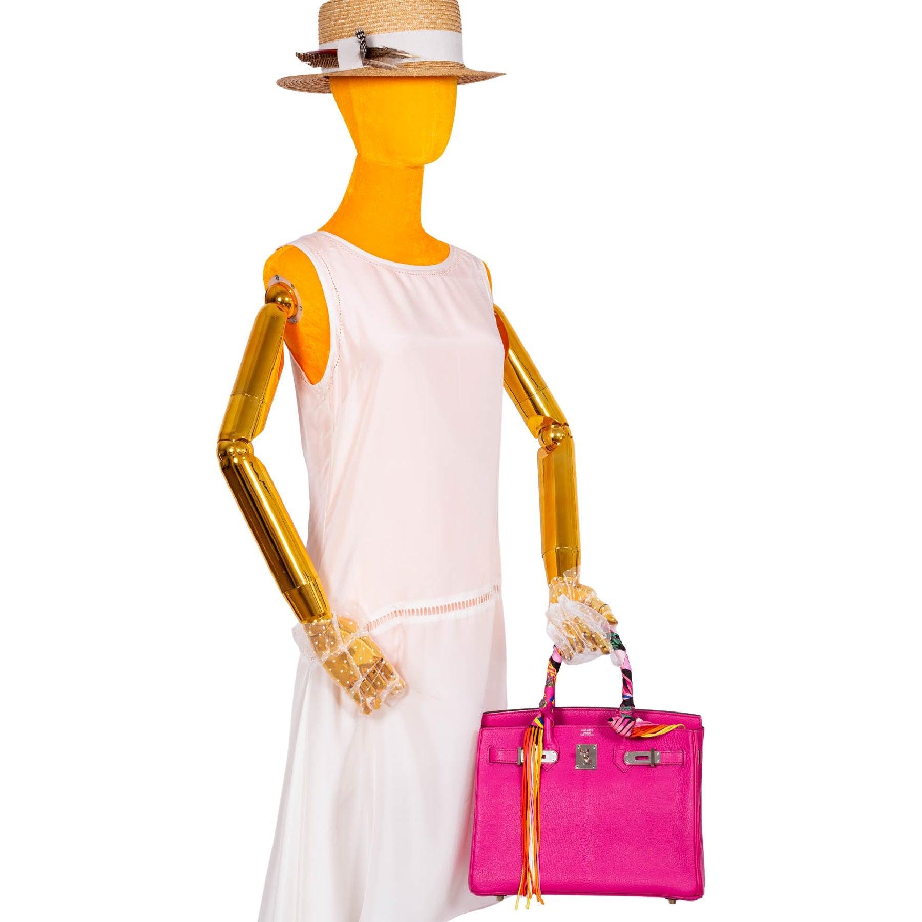 Hermès Birkin 30 Candy Collection Rose Tyrien Chèvre Palladium Hardware