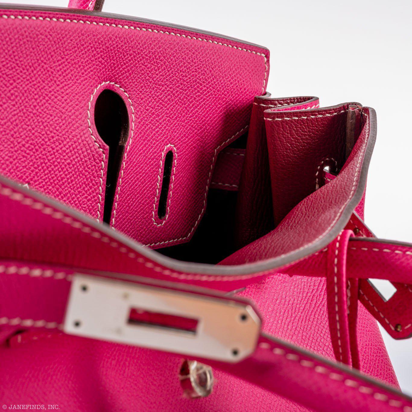 Hermès Birkin 30 Candy Collection Rose Tyrien Epsom Palladium Hardware