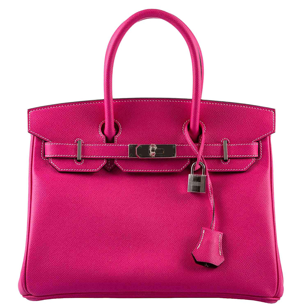 Hermès Birkin 30 Candy Collection Rose Tyrien Epsom Palladium Hardware