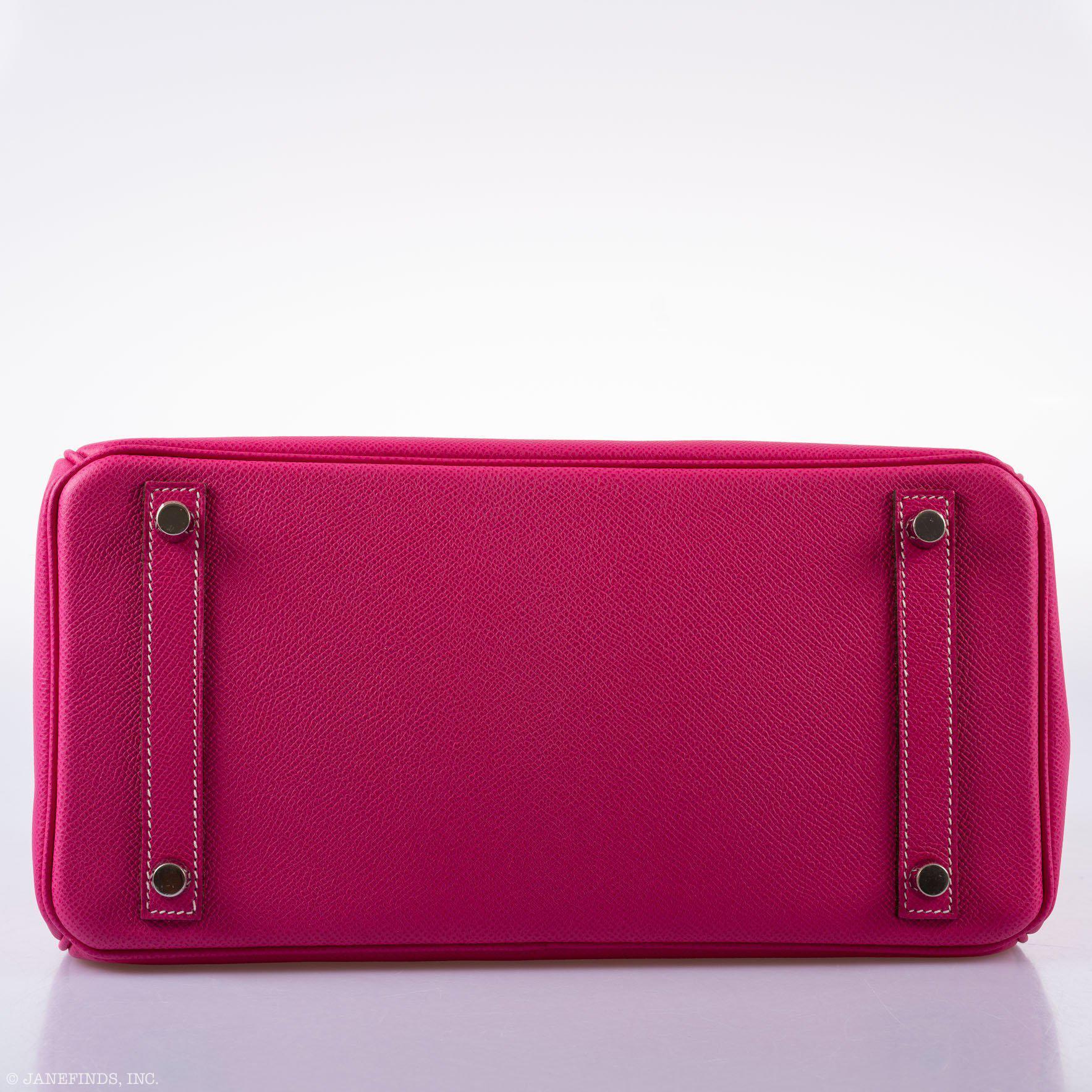 Hermès Birkin 30 Candy Collection Rose Tyrien & Rubis Epsom Palladium Hardware