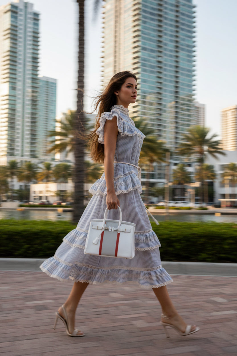 Hermes Club Birkin 35 Indigo Fjord, Barenia Leather & Crinoline