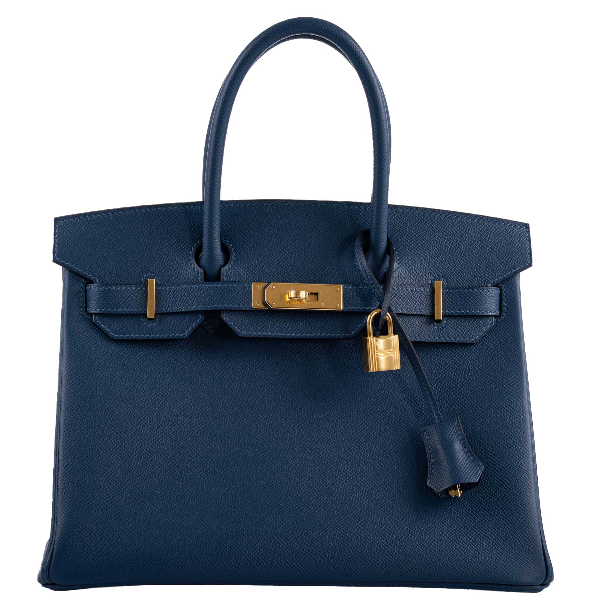 Hermès Birkin 30 Deep Blue Epsom with Gold Hardware