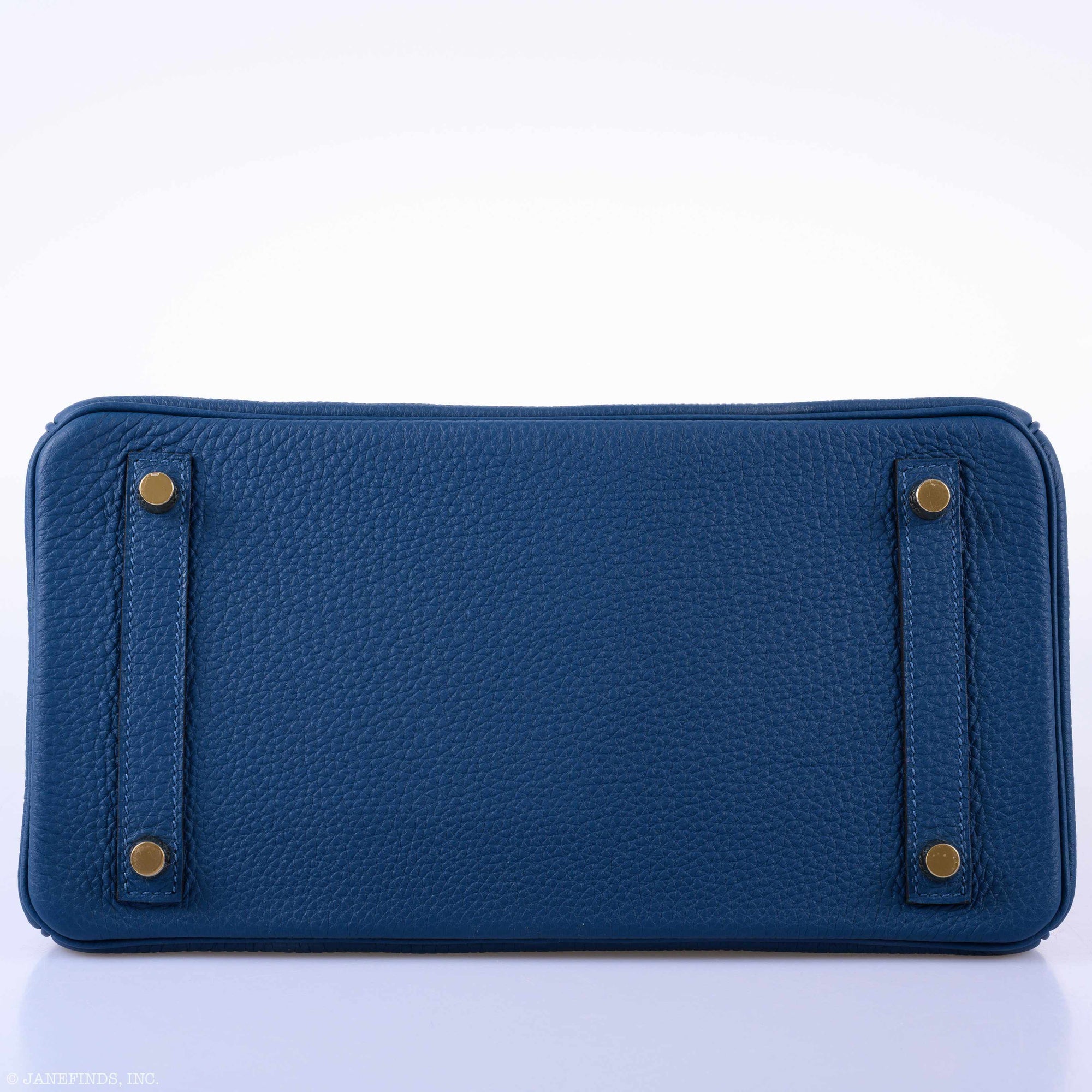 Hermès Birkin 30 Deep Blue Togo Gold Hardware - 2019
