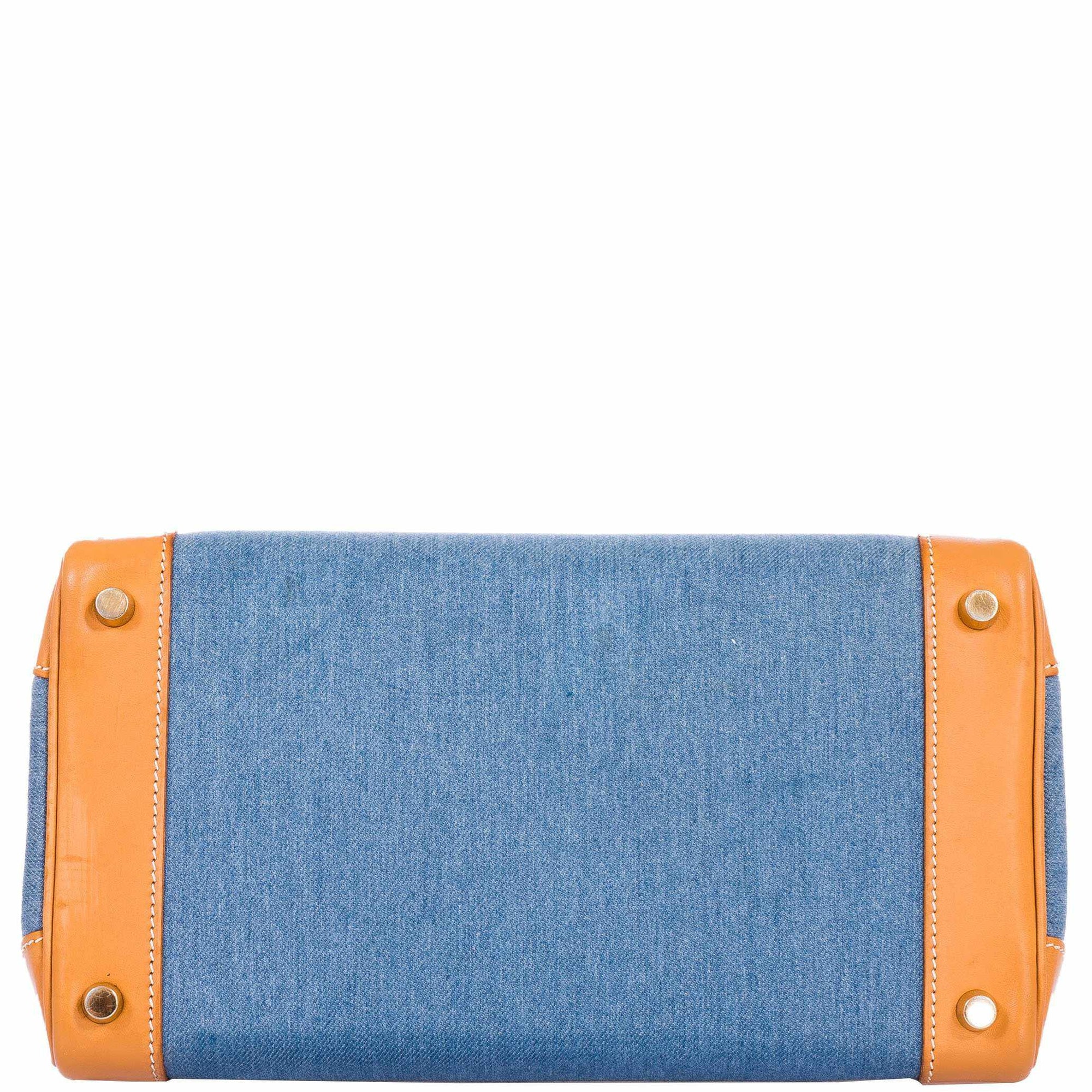 Hermès Birkin 30 Denim & Vache Naturelle Gold Hardware
