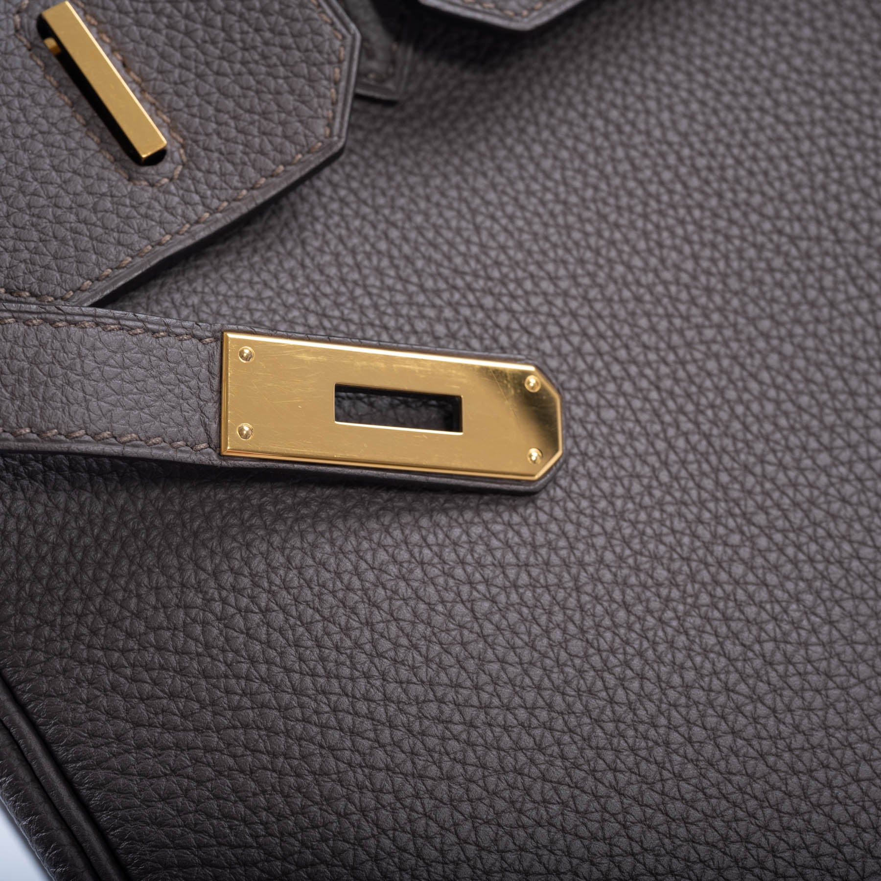 Hermès Birkin 30 Etain Togo with Gold Hardware