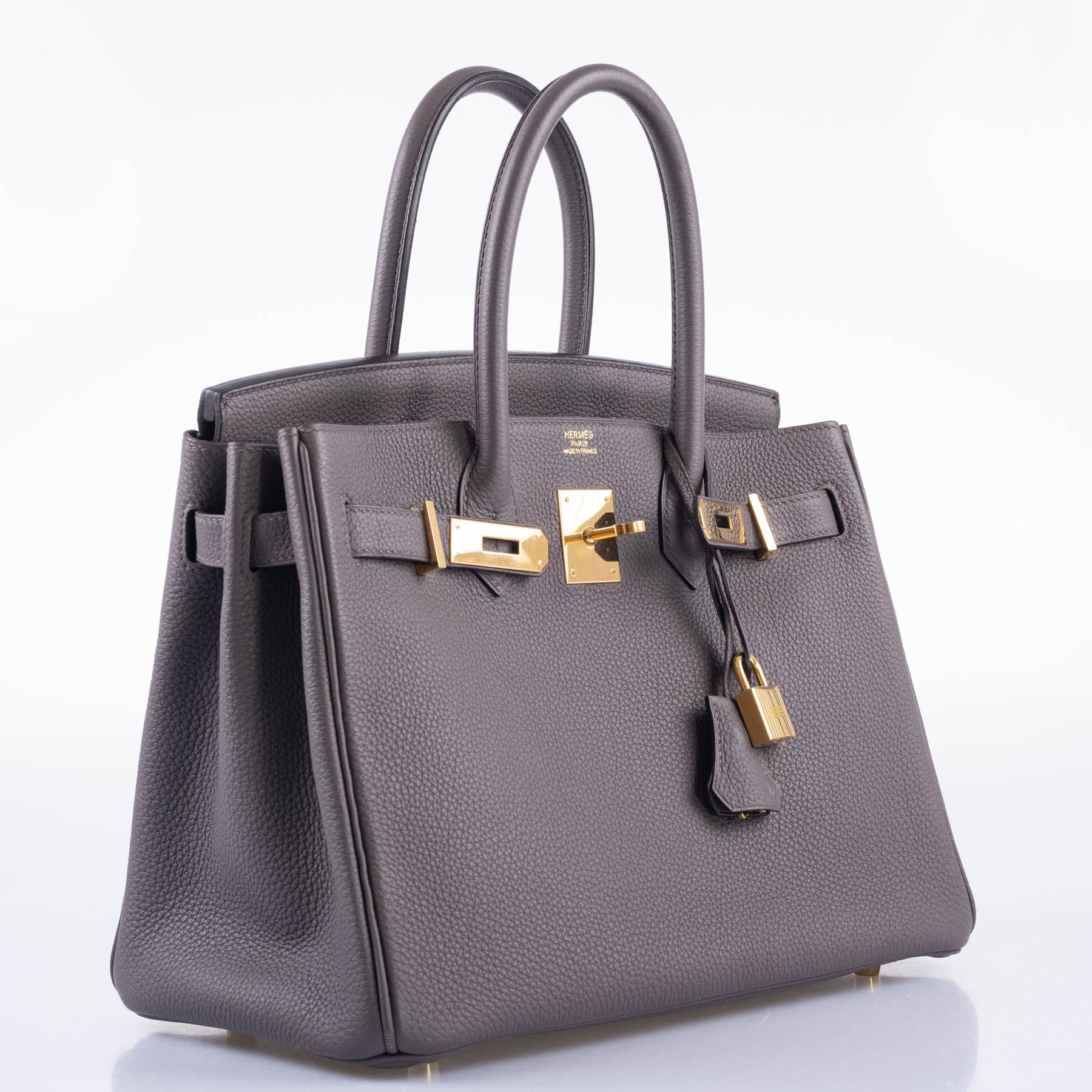 Hermès Birkin 30 Etain Togo with Gold Hardware