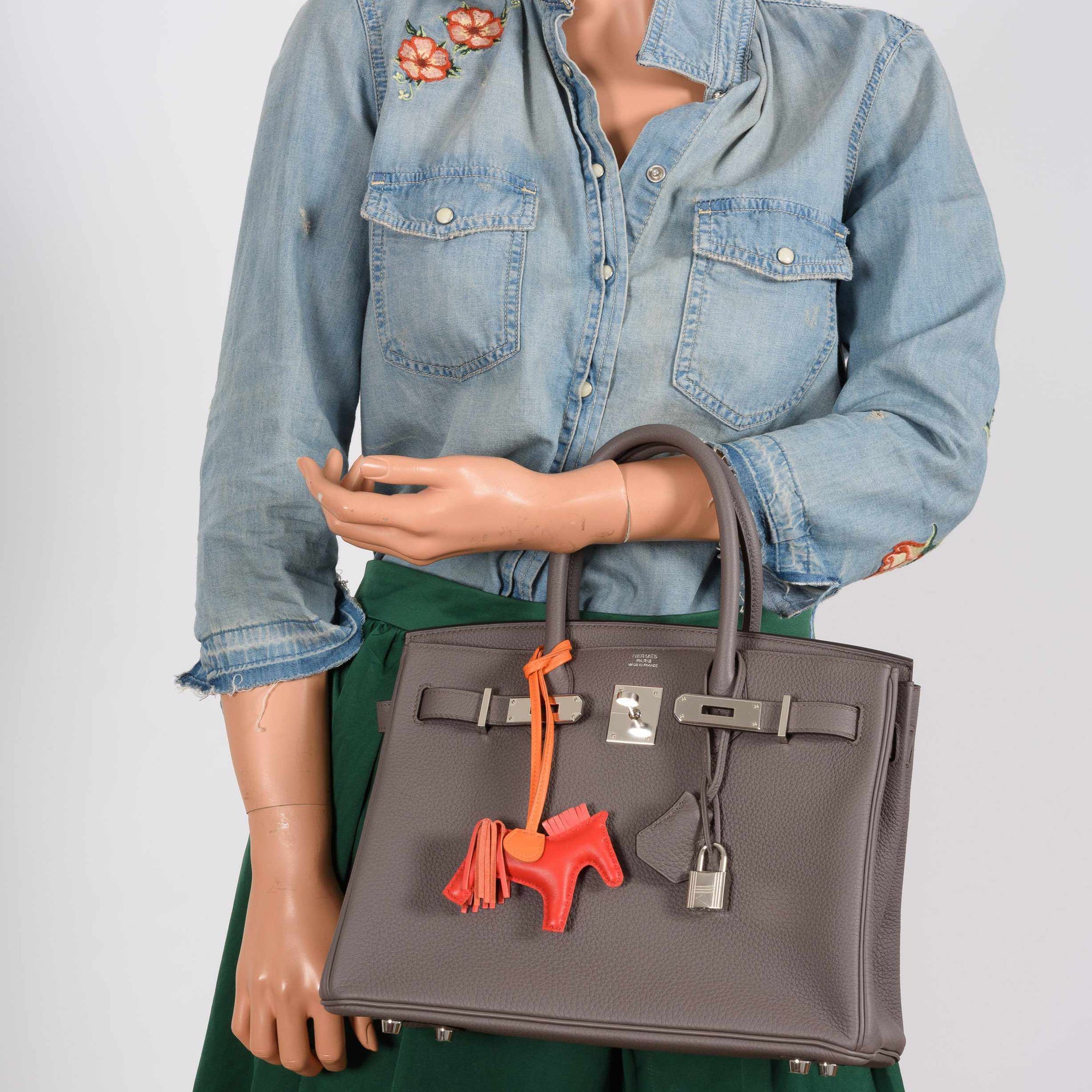 Hermès Birkin 30 Etaine Togo Palladium Hardware