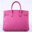 Hermès Birkin 30 Fuchsia Ostrich Palladium Hardware