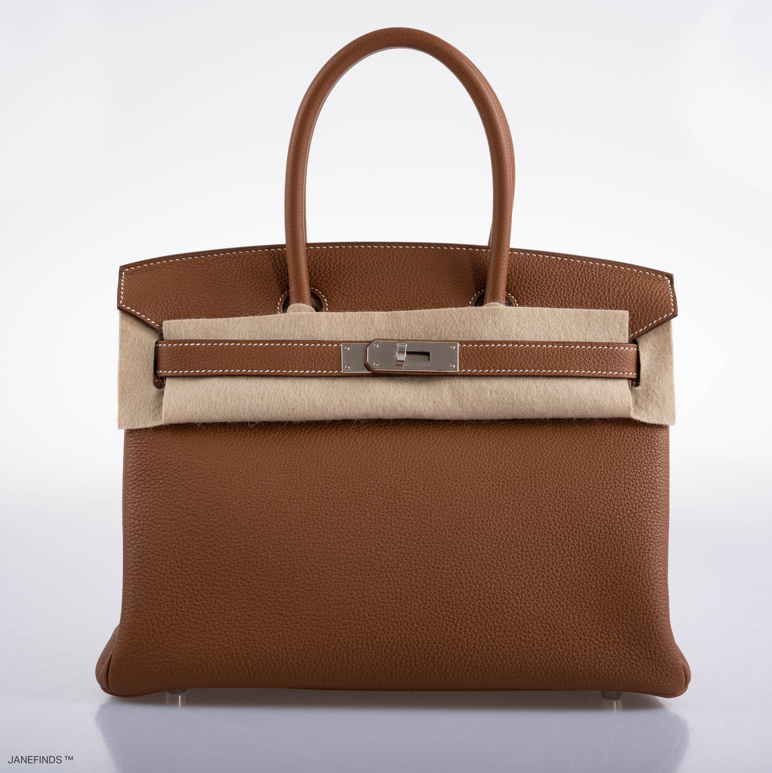 Hermès Birkin 30 Gold Togo with Palladium Hardware - 2020, Y