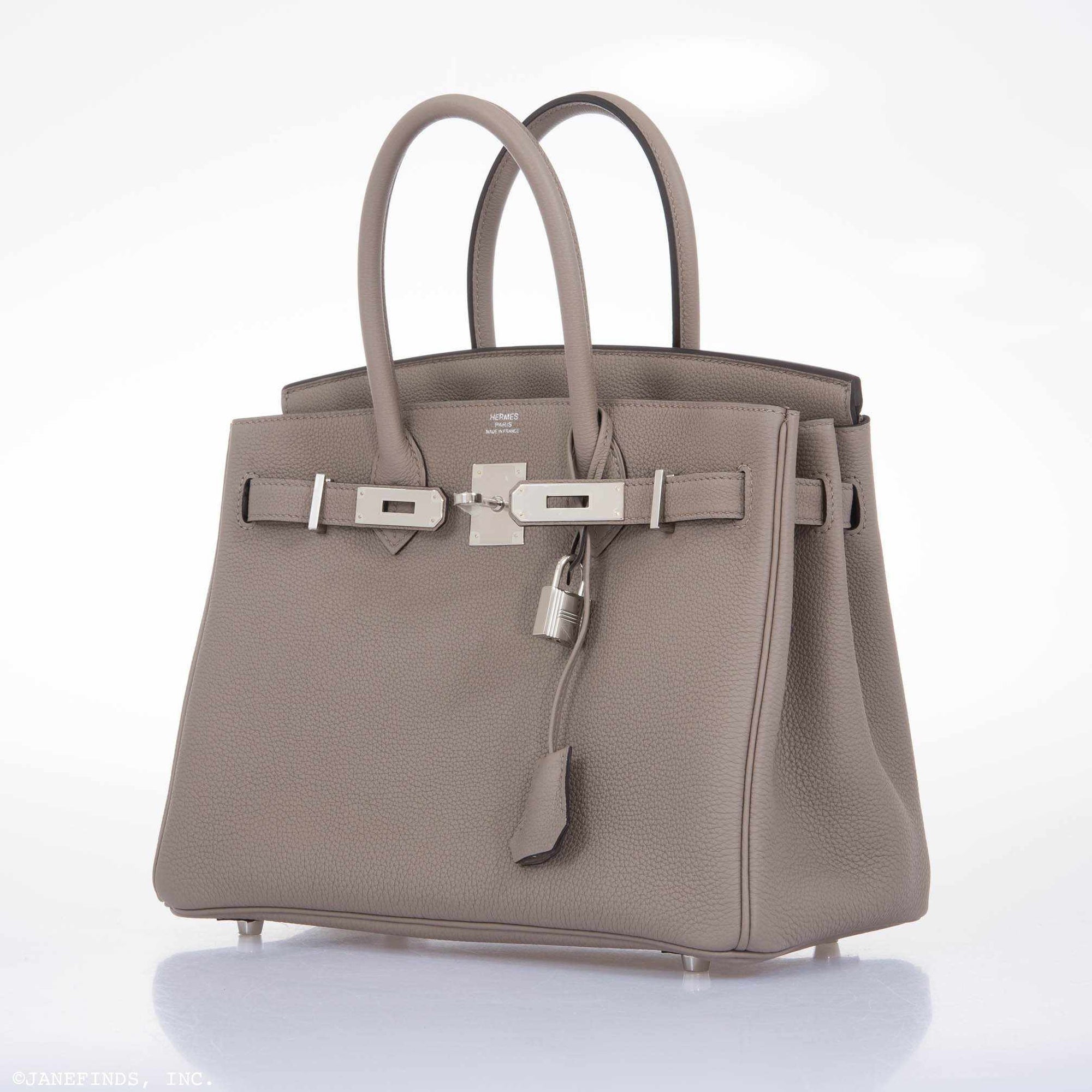 Hermès Birkin 30 Gris Asphalte Togo Palladium Hardware