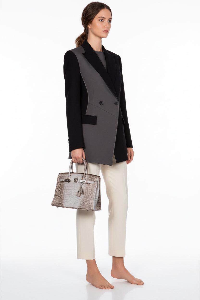 Hermes Birkin 30 Gris Cendre Himalaya Niloticus Crocodile