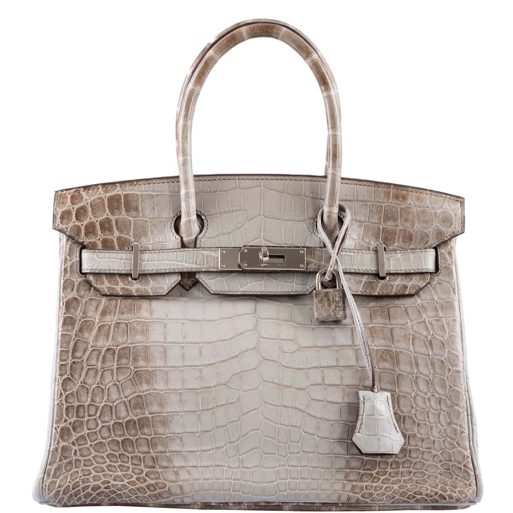 Hermès Birkin 30 Gris Cendre Himalaya Matte Niloticus Crocodile Palladium Hardware