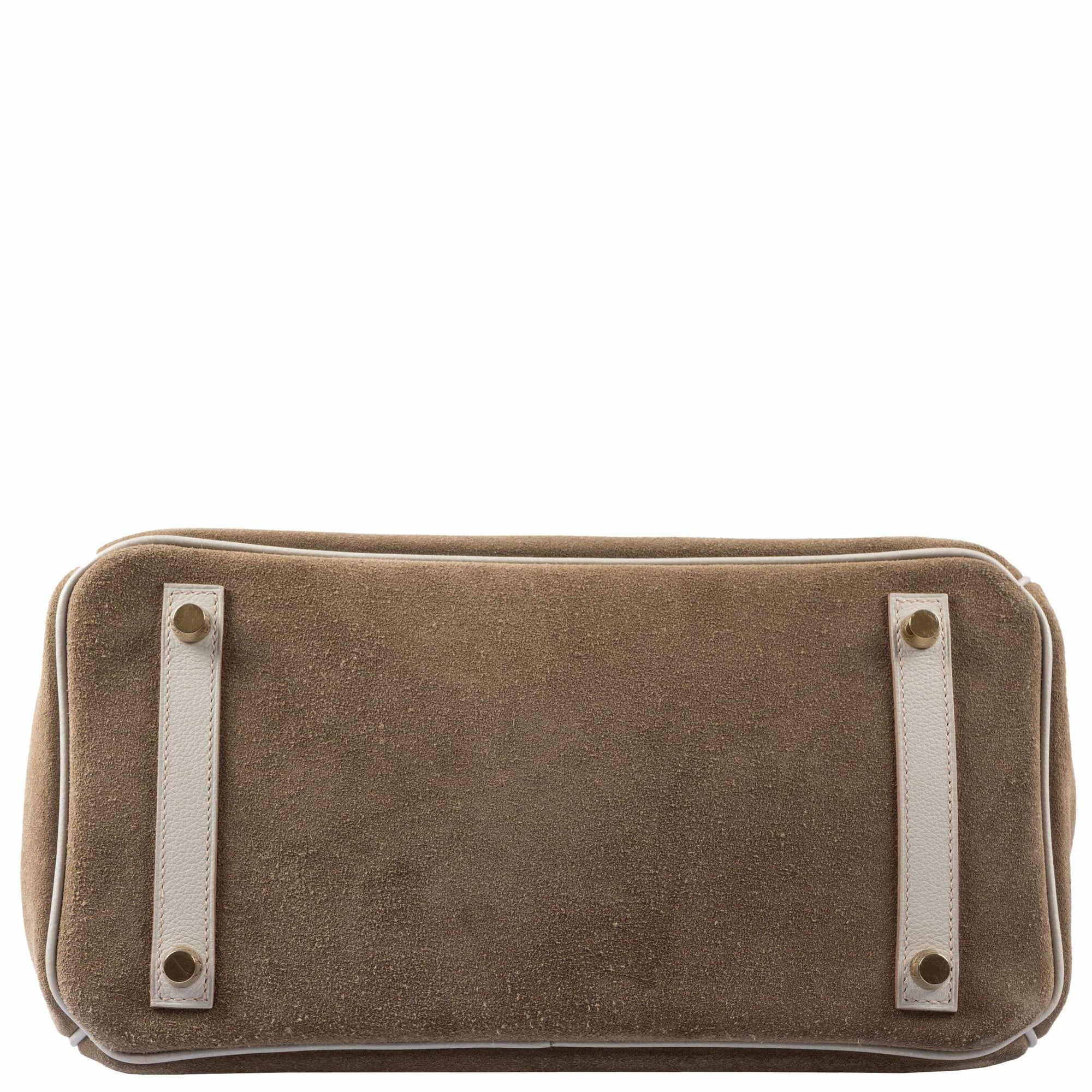 Hermès Birkin 30 Grizzly Gris Perle Swift & Suede Permabrass Hardware