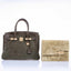 Hermès Birkin 30 Grizzly Vert de Gris Suede & Veau Swift Permabrass Hardware - Special Edition