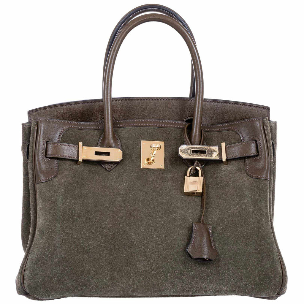 Hermes Birkin 35cm Vert de Gris Green Grey Togo Palladium Bag Y Stamp, 2020  at 1stDibs