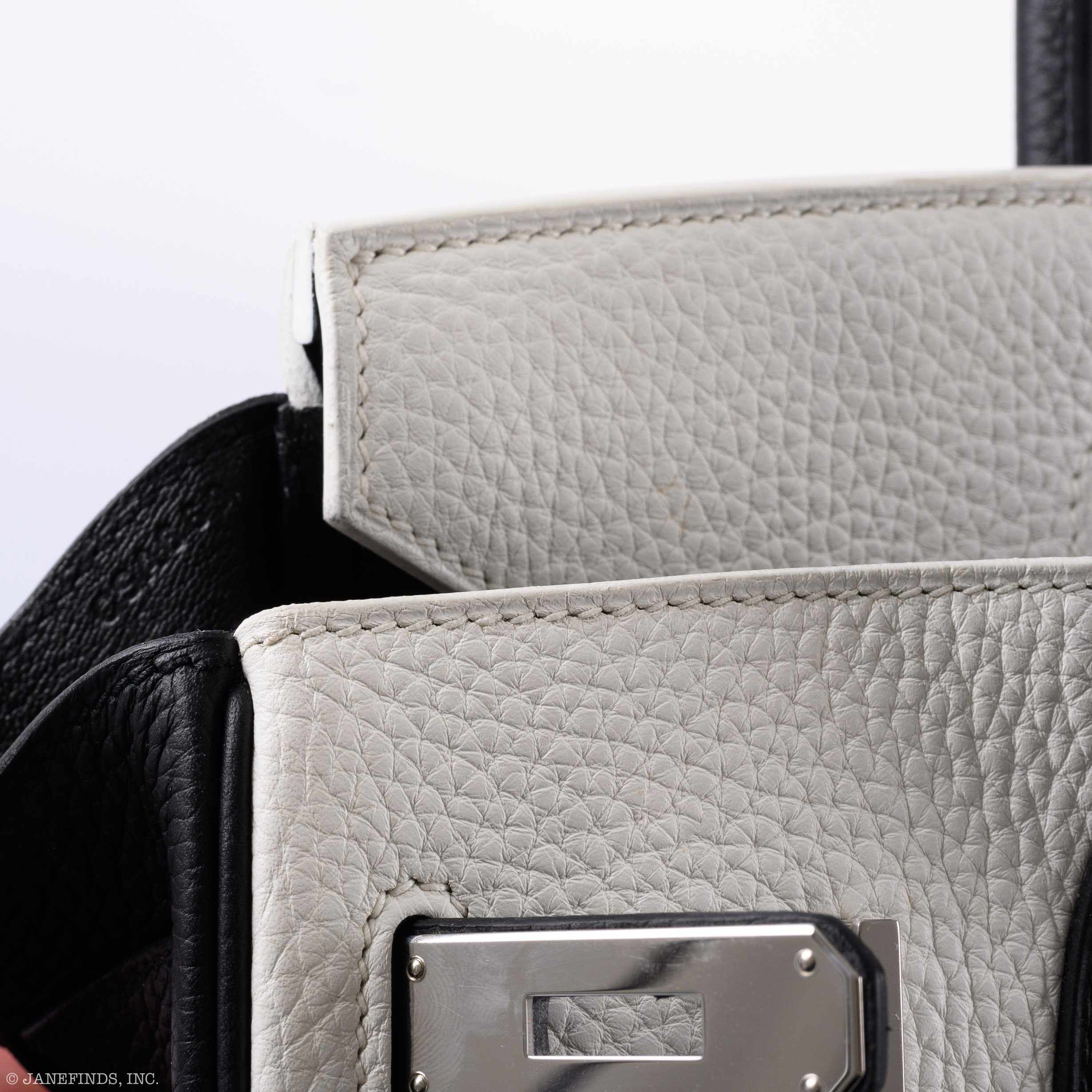 Hermès Birkin 30 HSS Black & White Togo Palladium Hardware