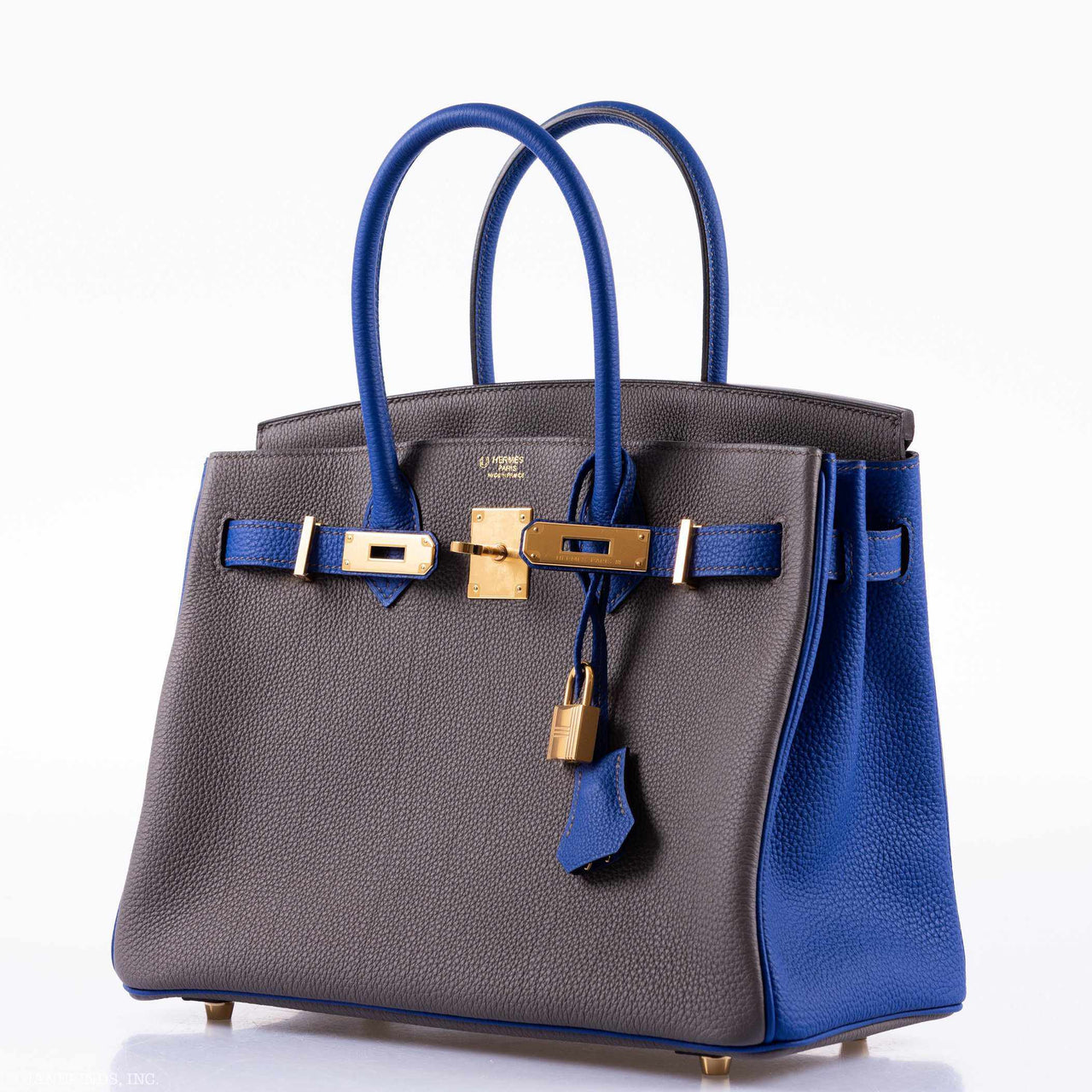 Hermès Birkin 30 HSS Etain And Blue Electric Togo Gold Hardware – JaneFinds