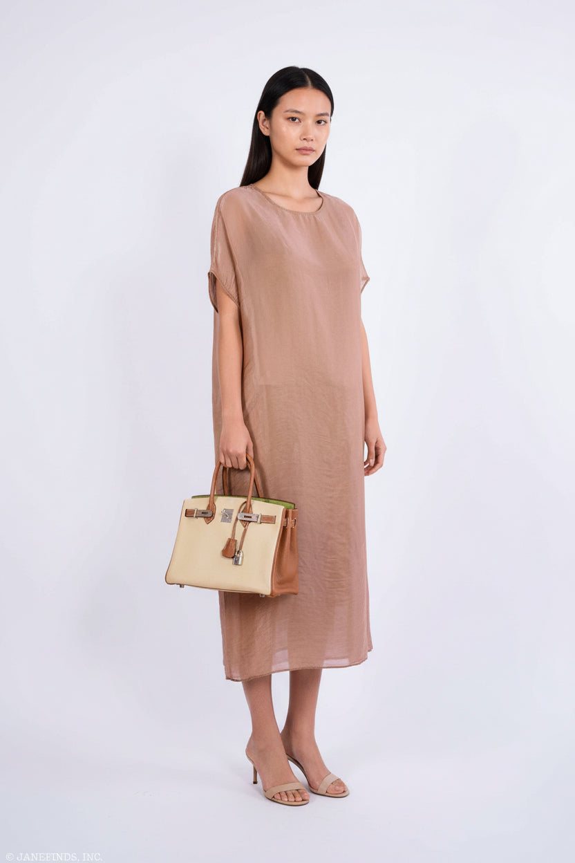 Hermès Birkin 30 HSS Gold, Vert Anis & Argile Togo Brushed Palladium Hardware