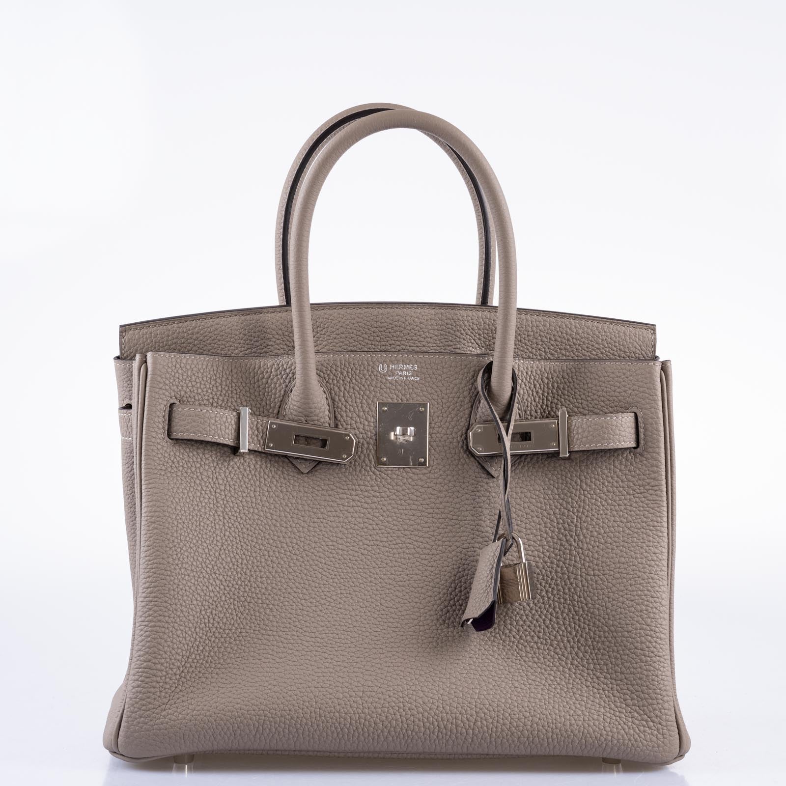 Hermès Birkin 30 HSS Gris Asphalte Togo Cassis Interior Palladium Hardware