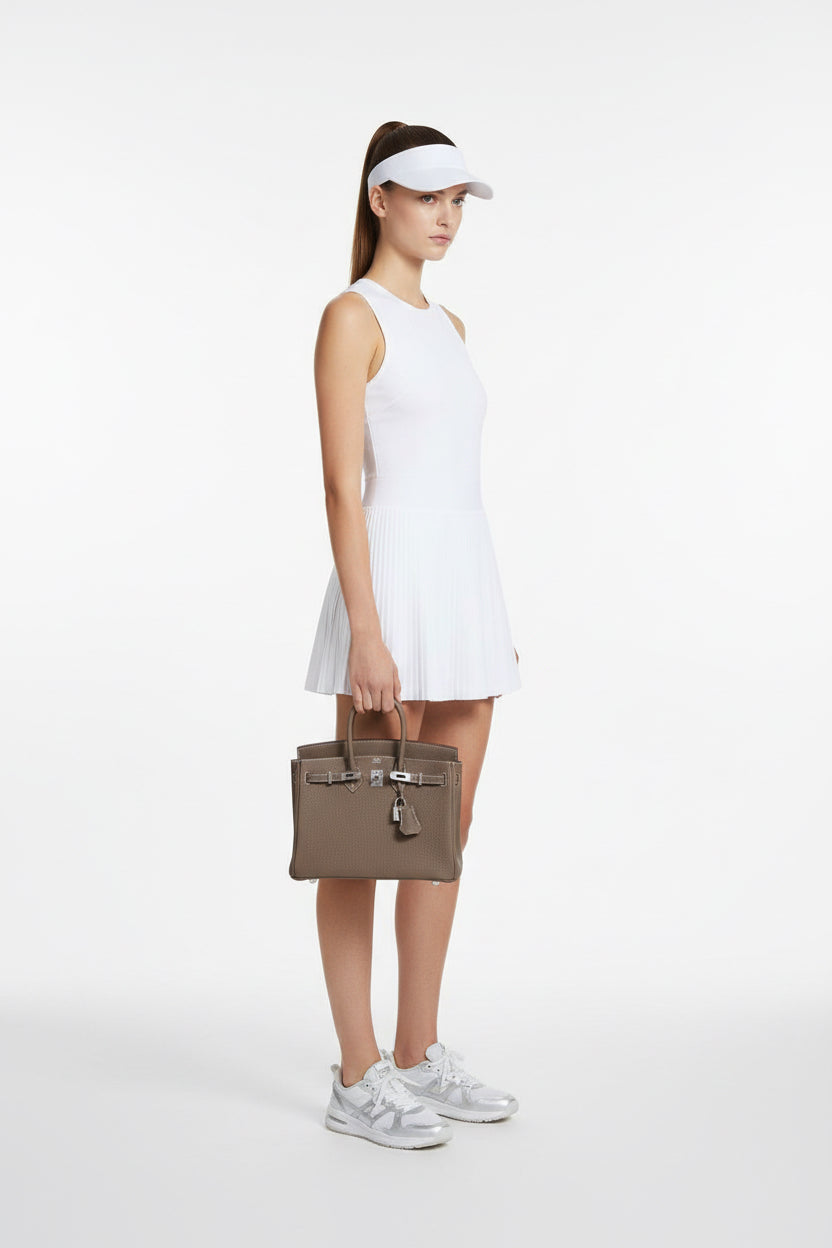 Hermès Birkin 30 HSS Gris Asphalte Togo and Cassis Chèvre Palladium Hardware