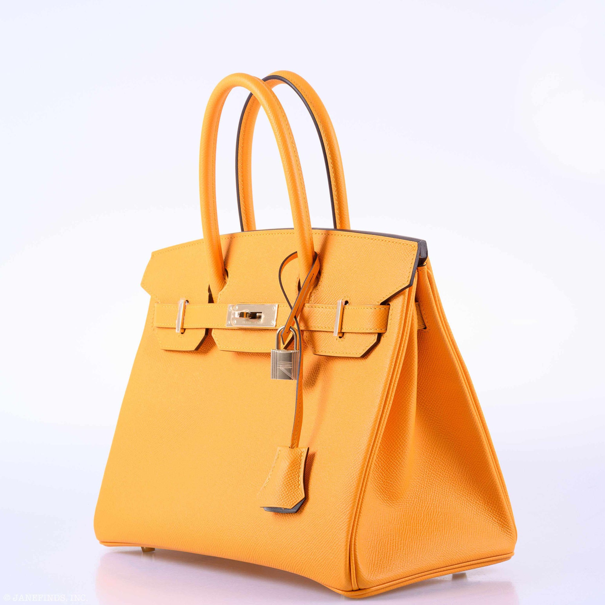 Hermès Birkin 30 HSS Jaune d'Or & Gris Mouette Epsom Palladium Hardware - 2019