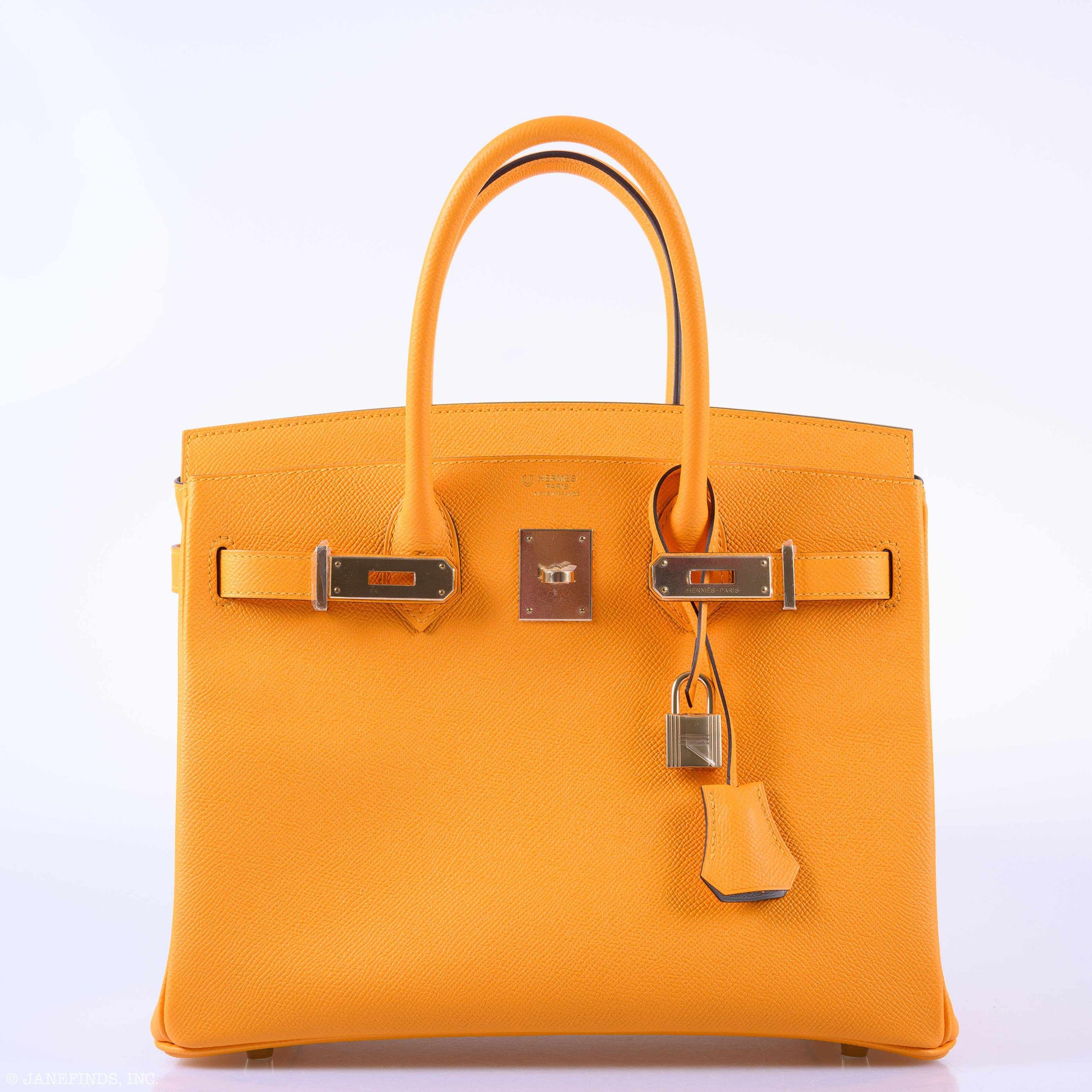 Hermès Birkin 30 HSS Jaune d'Or & Gris Mouette Epsom Palladium Hardware - 2019