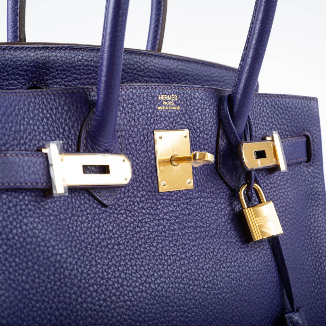 Hermès Birkin 30 Iris Togo with Gold Hardware – JaneFinds