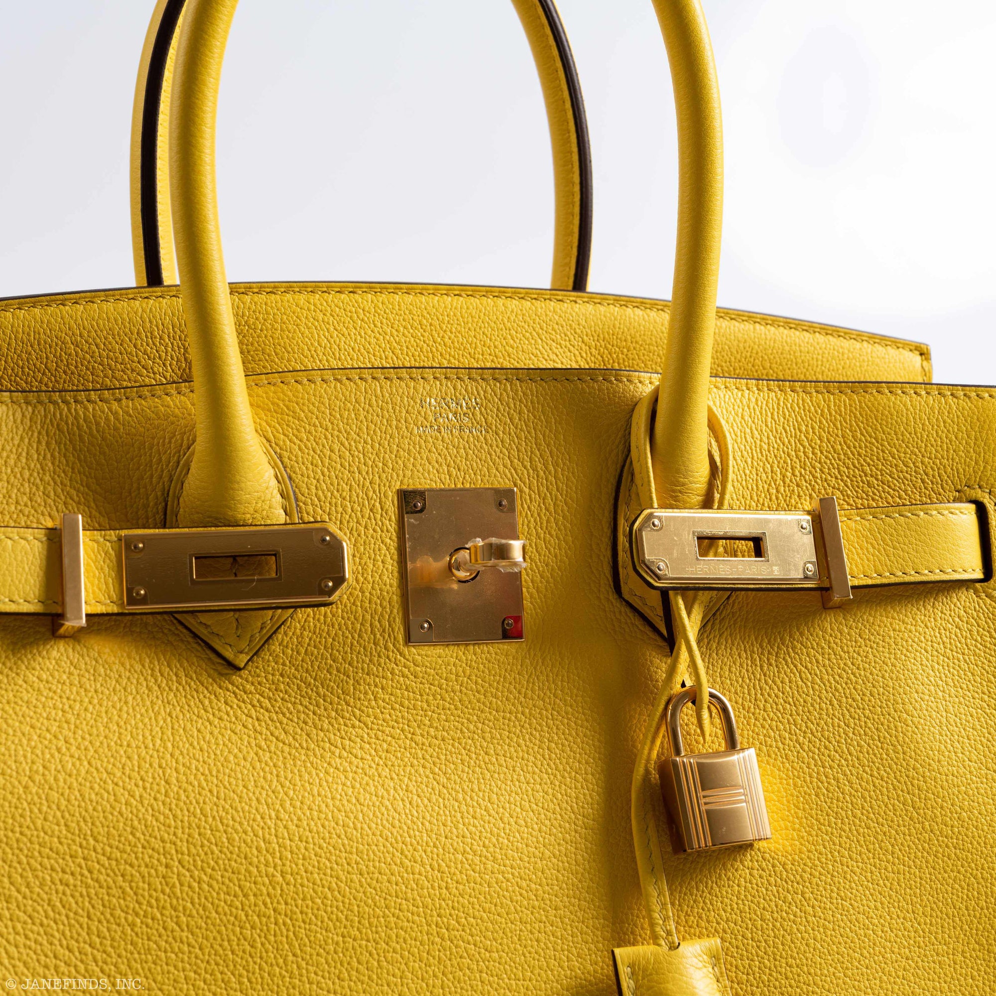 Hermès Birkin 30 Jaune De Naples Taurillon Novillo Gold Hardware