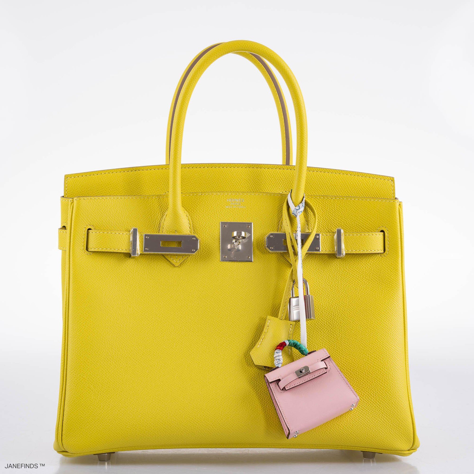 Hermès Birkin 30 Lime Epsom with Palladium Hardware