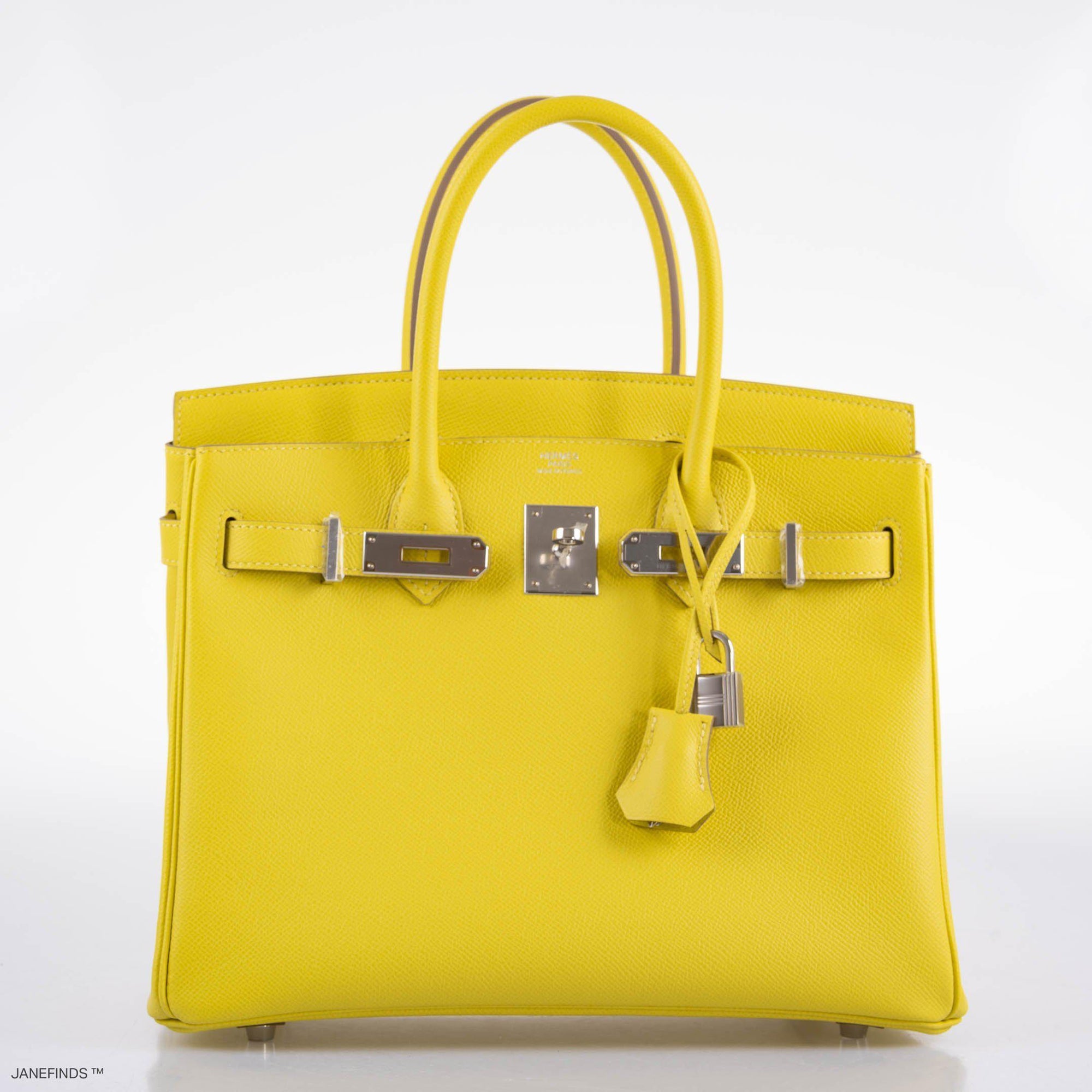 Hermès Birkin 30 Lime Epsom with Palladium Hardware