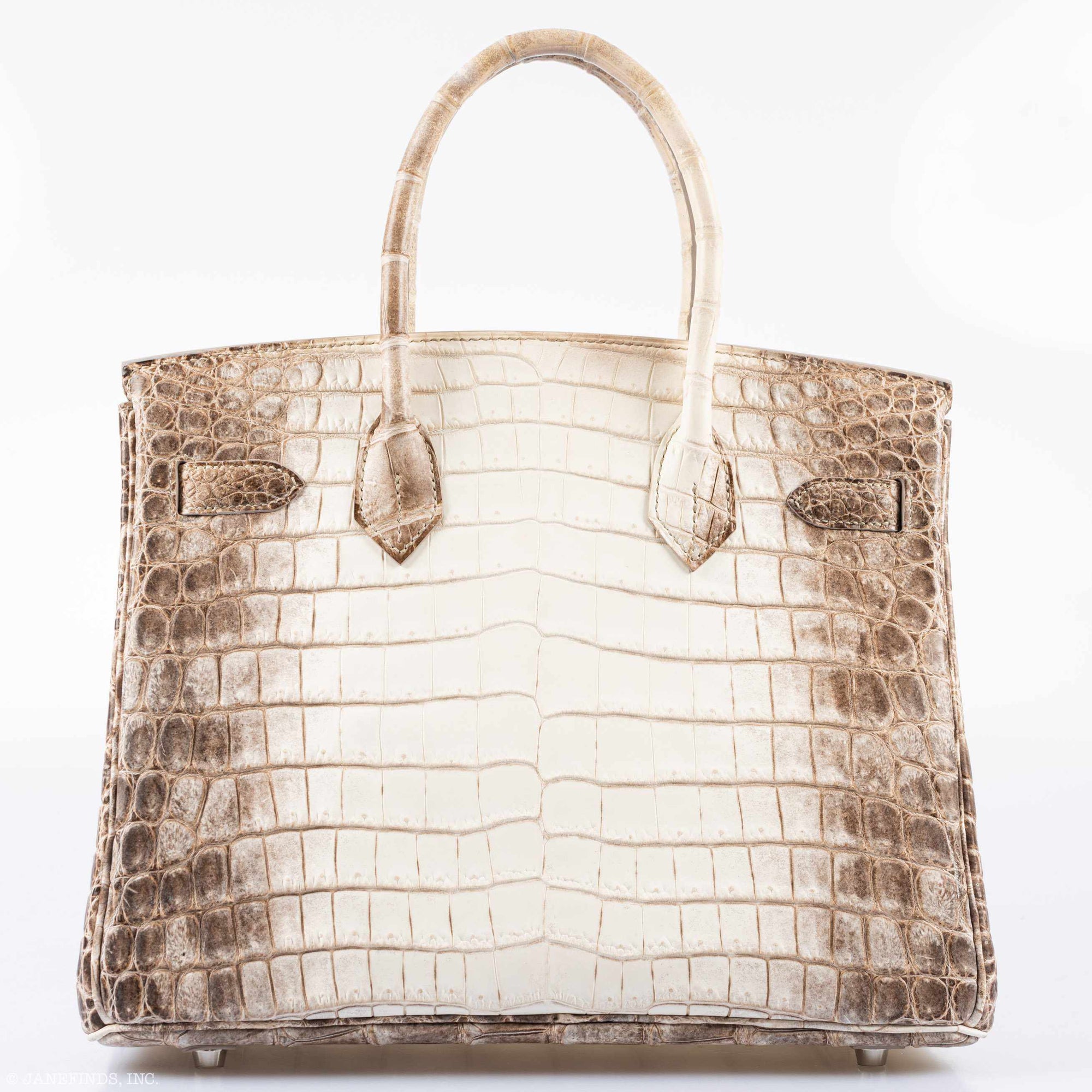Hermès Birkin 30 Matte Himalaya Niloticus Crocodile Palladium Hardware