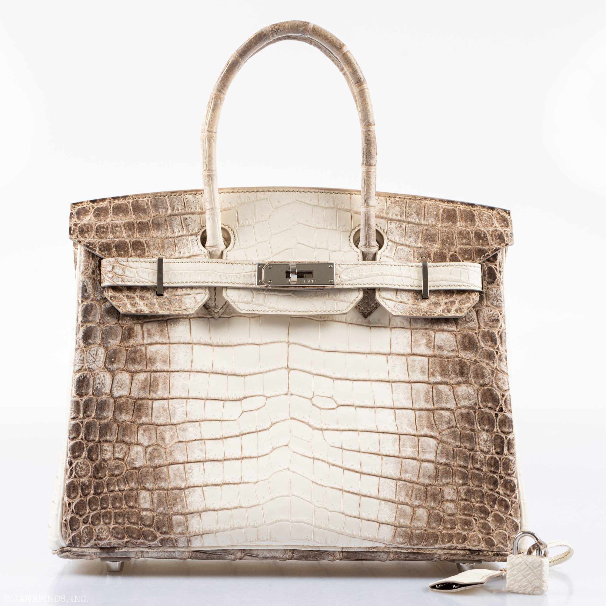 Hermès Birkin 30 Matte Himalaya Niloticus Crocodile Palladium Hardware