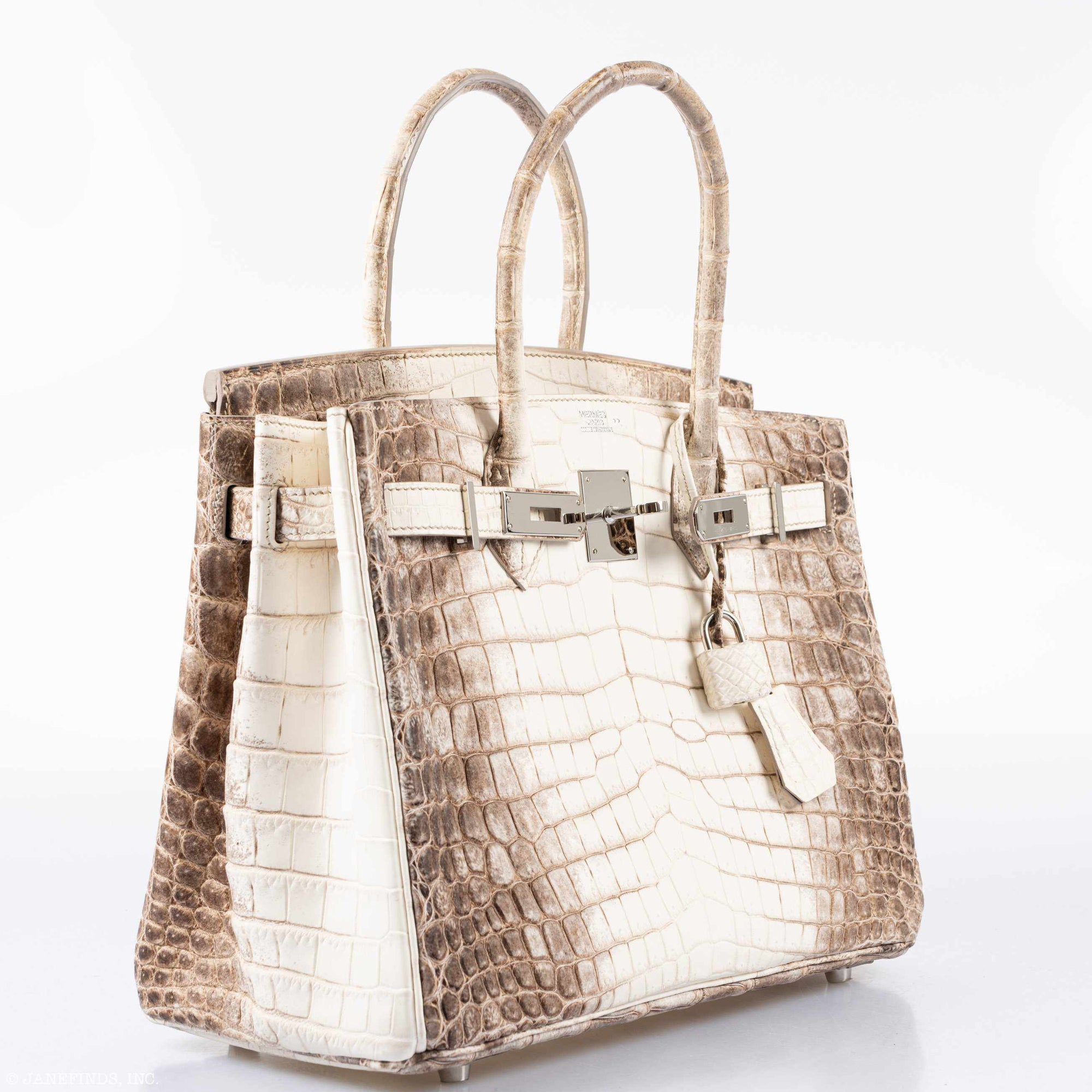 Hermès Birkin 30 Matte Himalaya Niloticus Crocodile Palladium Hardware