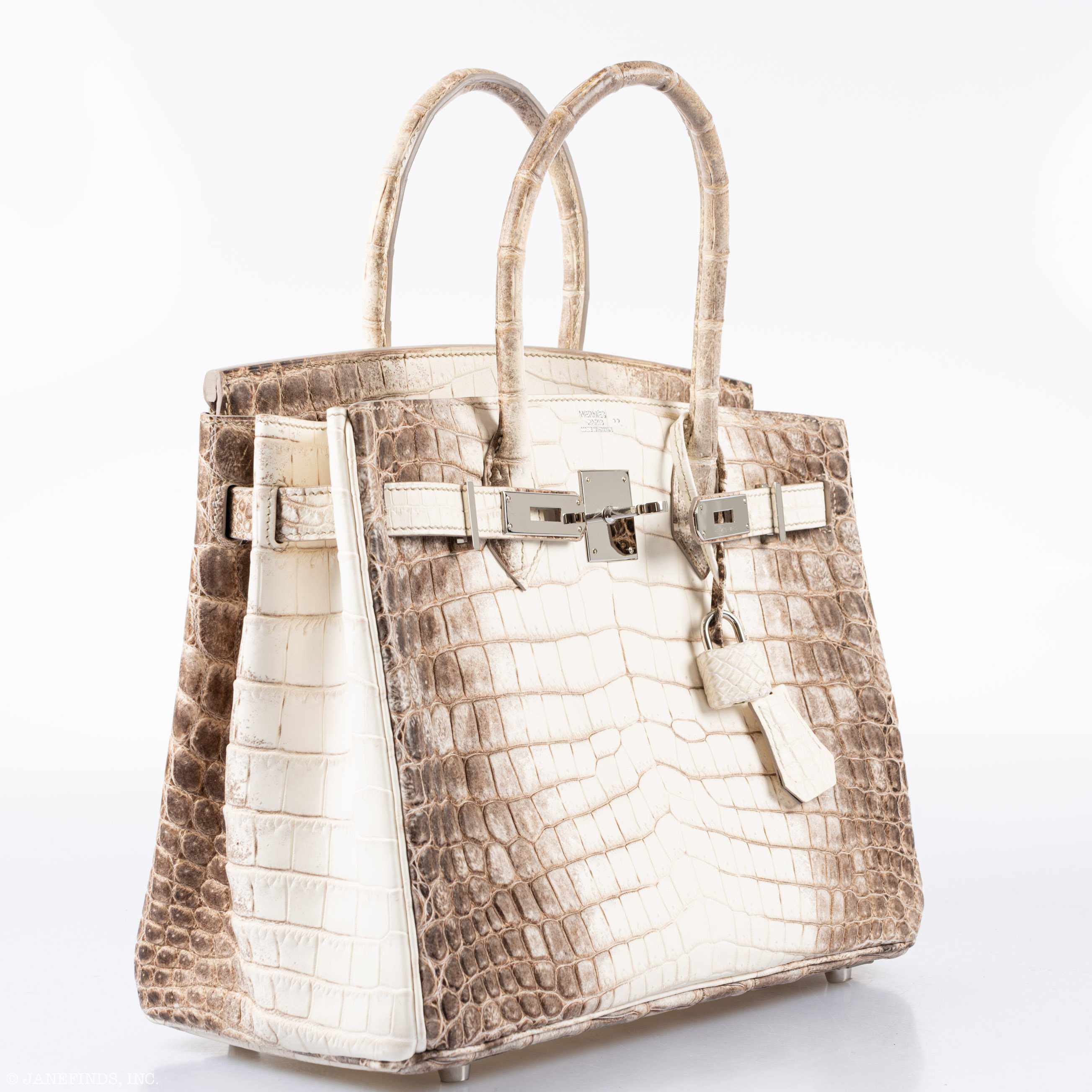 Hermès Birkin 30 Matte Himalaya Niloticus Crocodile Palladium Hardware