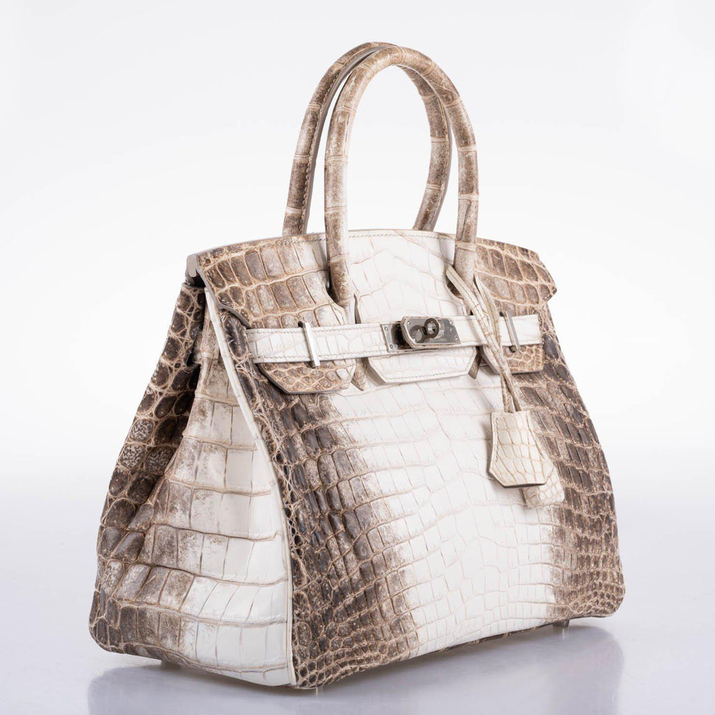 Hermes Birkin 30 Matte Himalaya Niloticus Crocodile Palladium Hardware ...