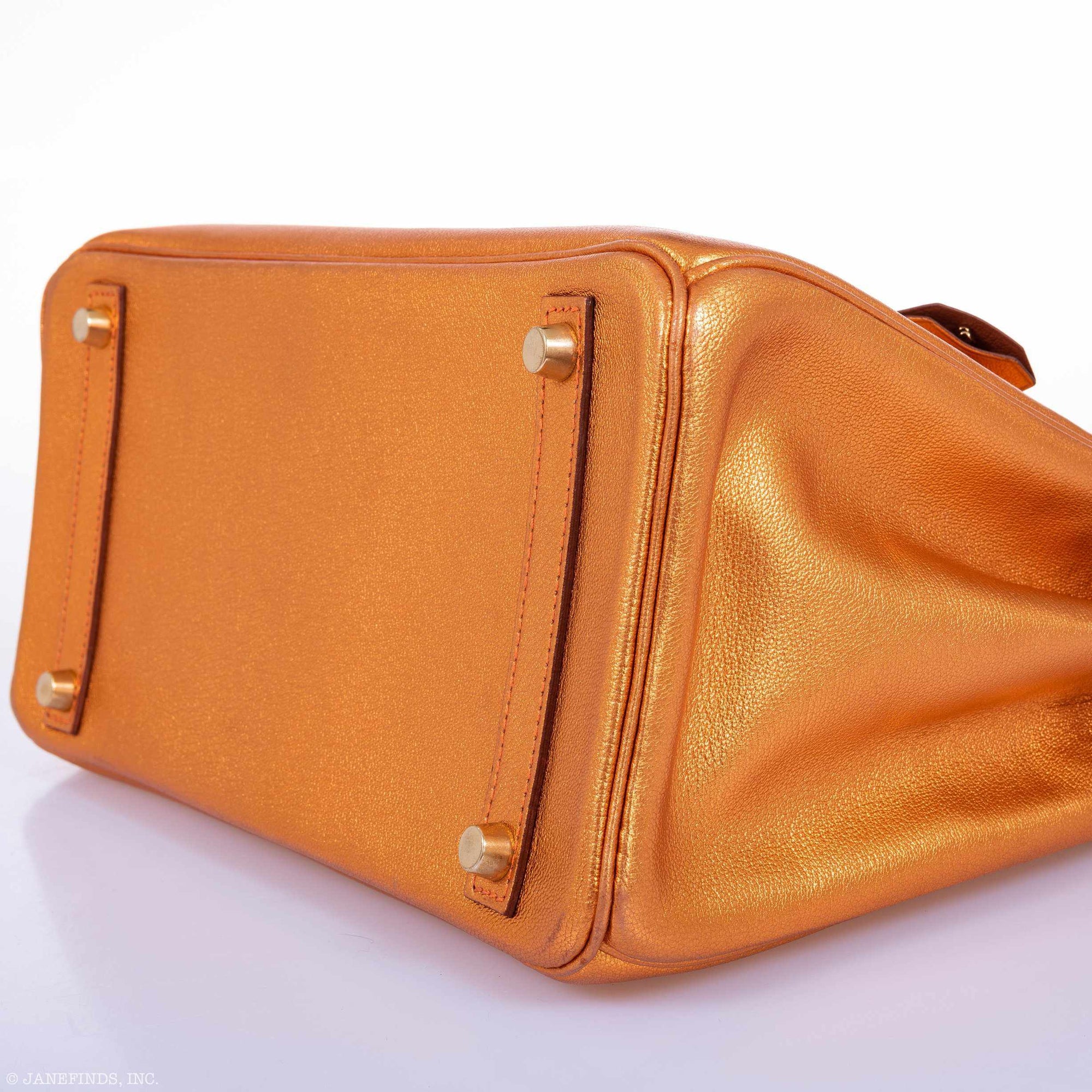 Hermès Birkin 30 Metallic Bronze Chevre Gold Hardware